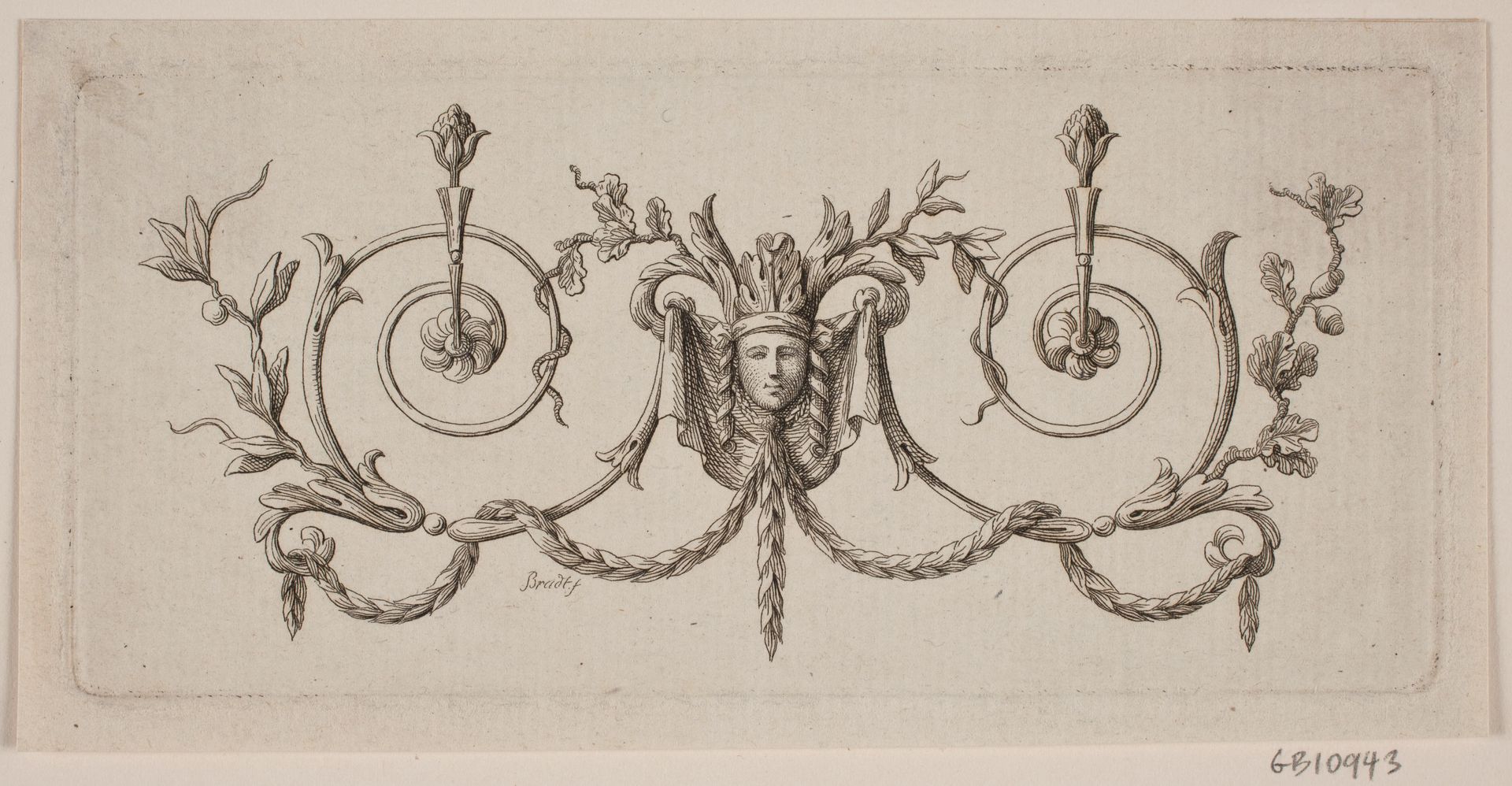 Vignet med Bladslyngning by J.F. Clemens