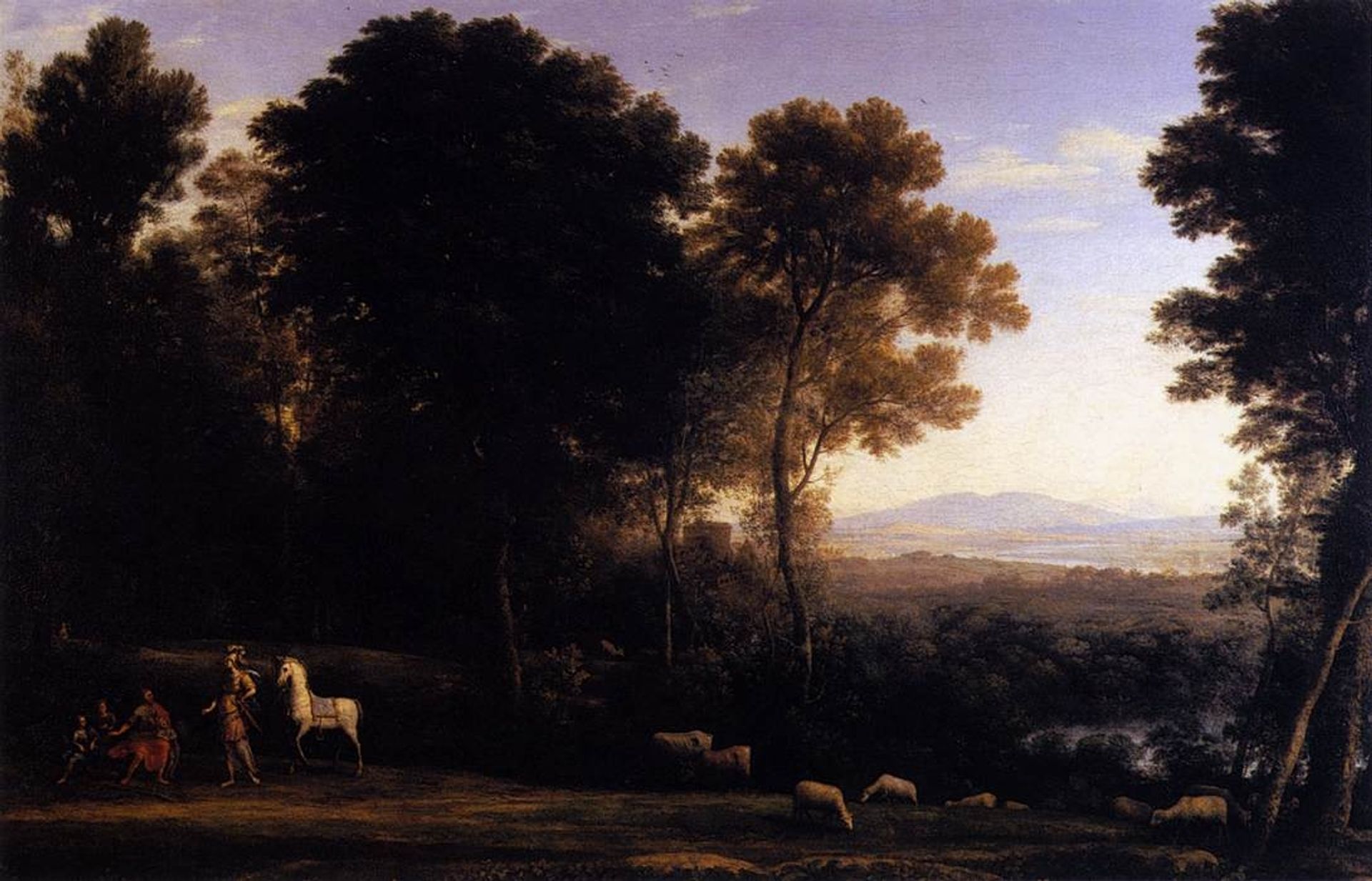 Landscape with Erminia in Discourse with the Old Man and his Sons by Claude Lorrain