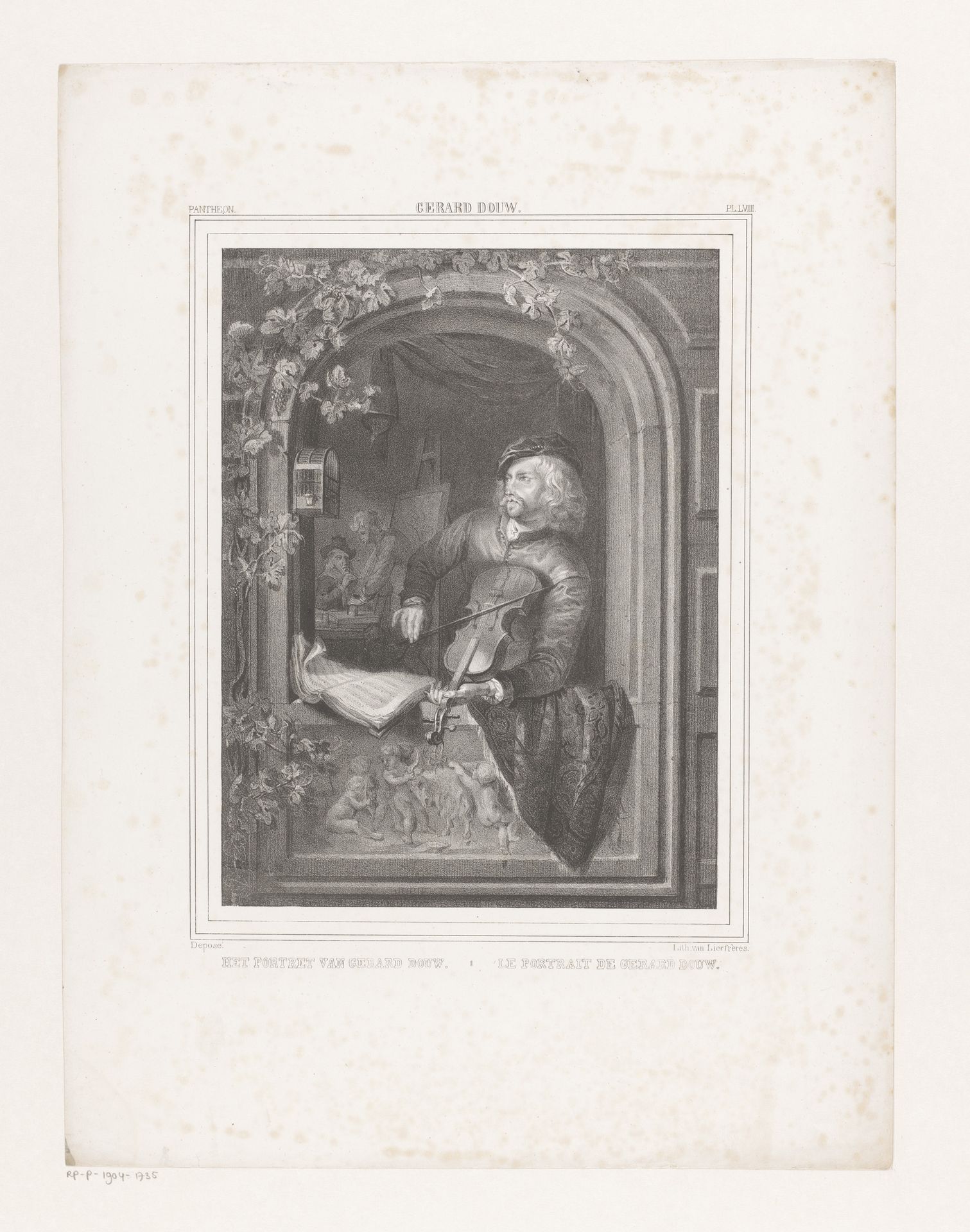 Vioolspeler by Gebroeders van Lier