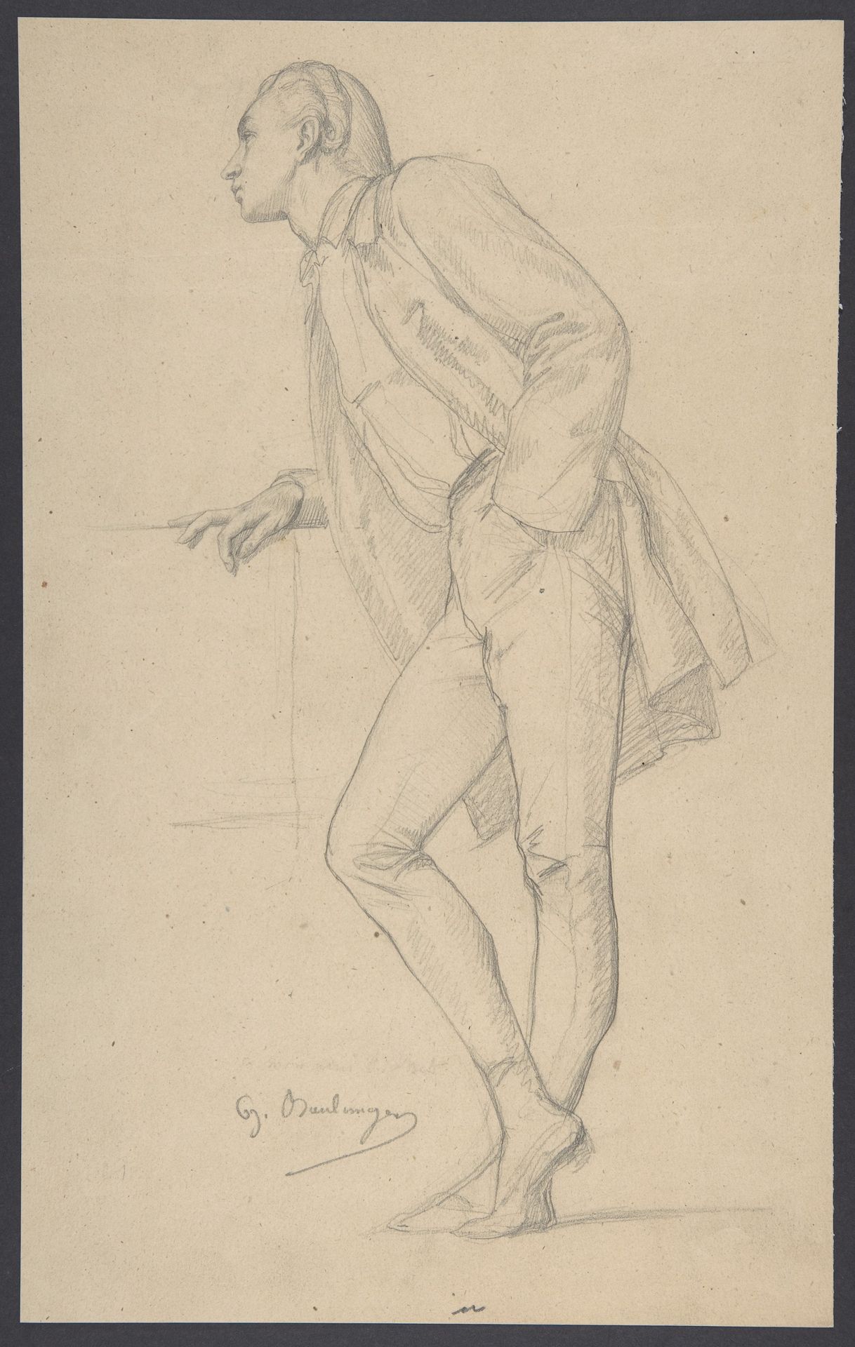 Figure of a Man Standing by Anonymous