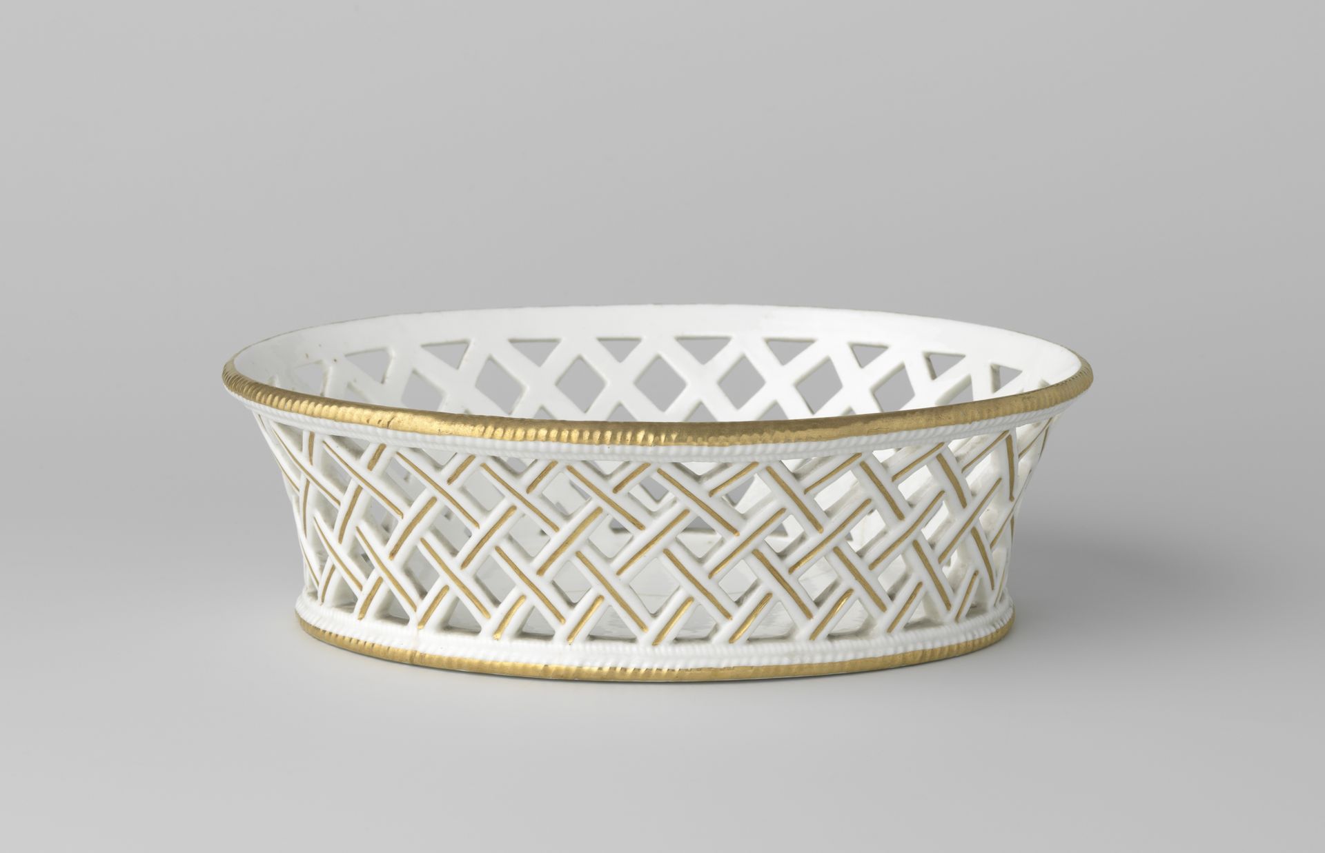 Basket with pierced sides by E. Blancheron