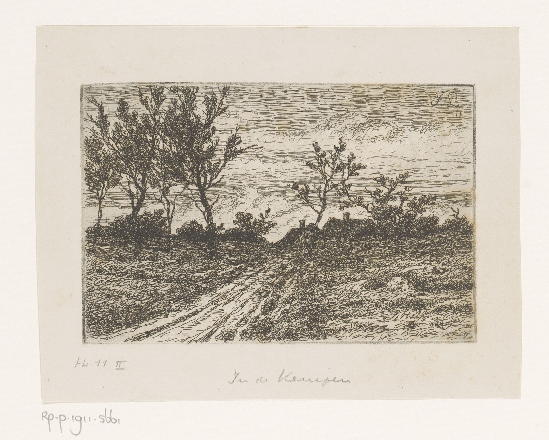 Landweg in de Kempen by Jean Pierre François Lamorinière