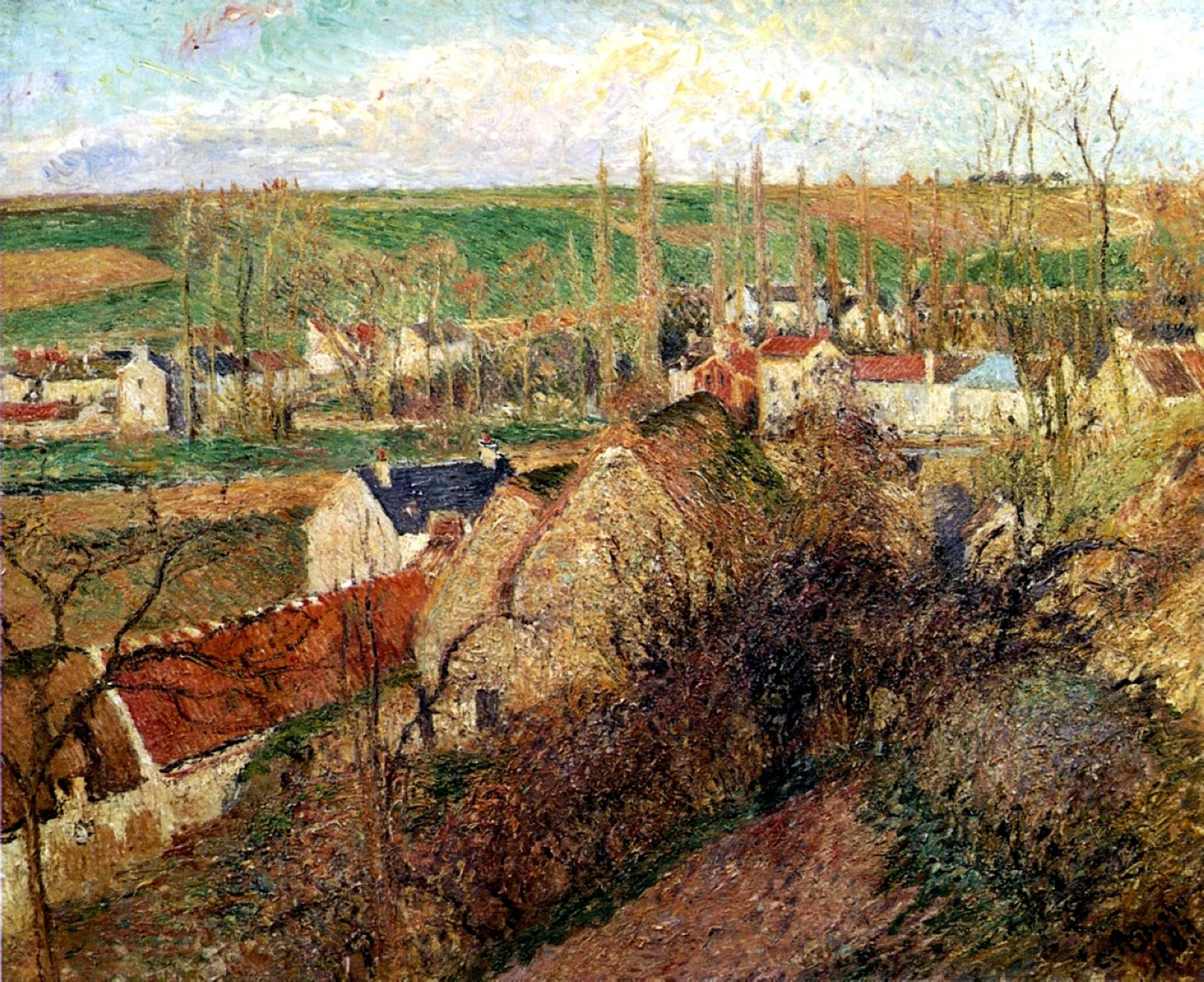 View of Osny near Pontoise by Camille Pissarro