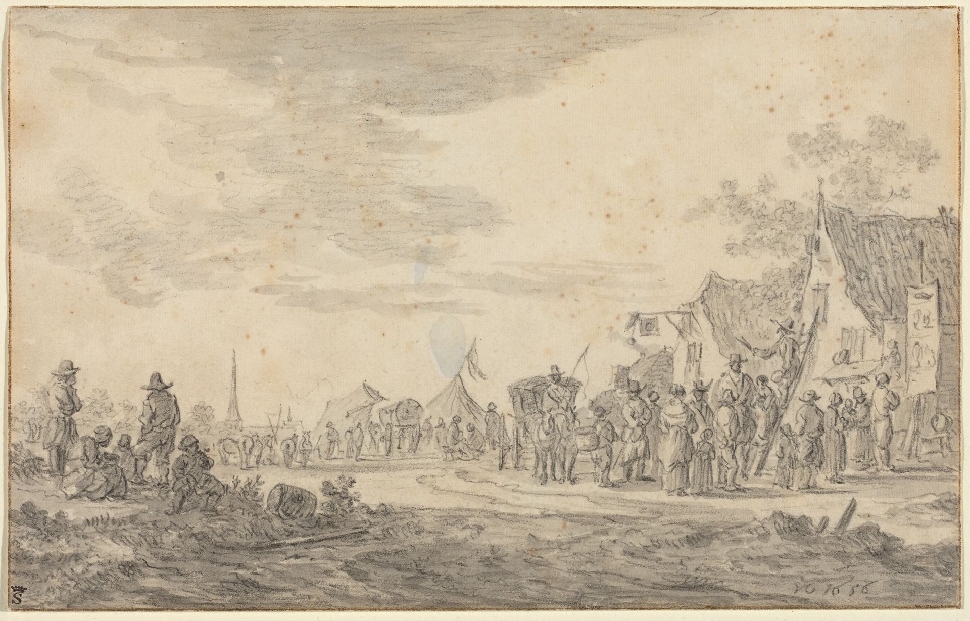 Village Fair by Jan van Goyen
