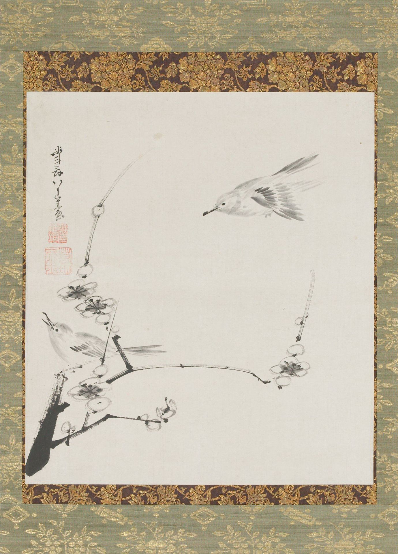Birds on a Plum Tree by Ito Jakuchu