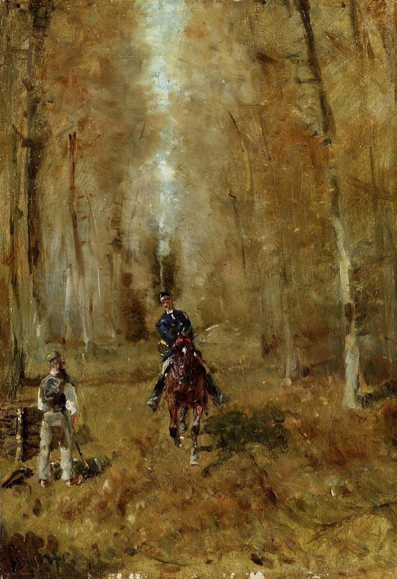 Prick and Woodman by Henri de Toulouse-Lautrec