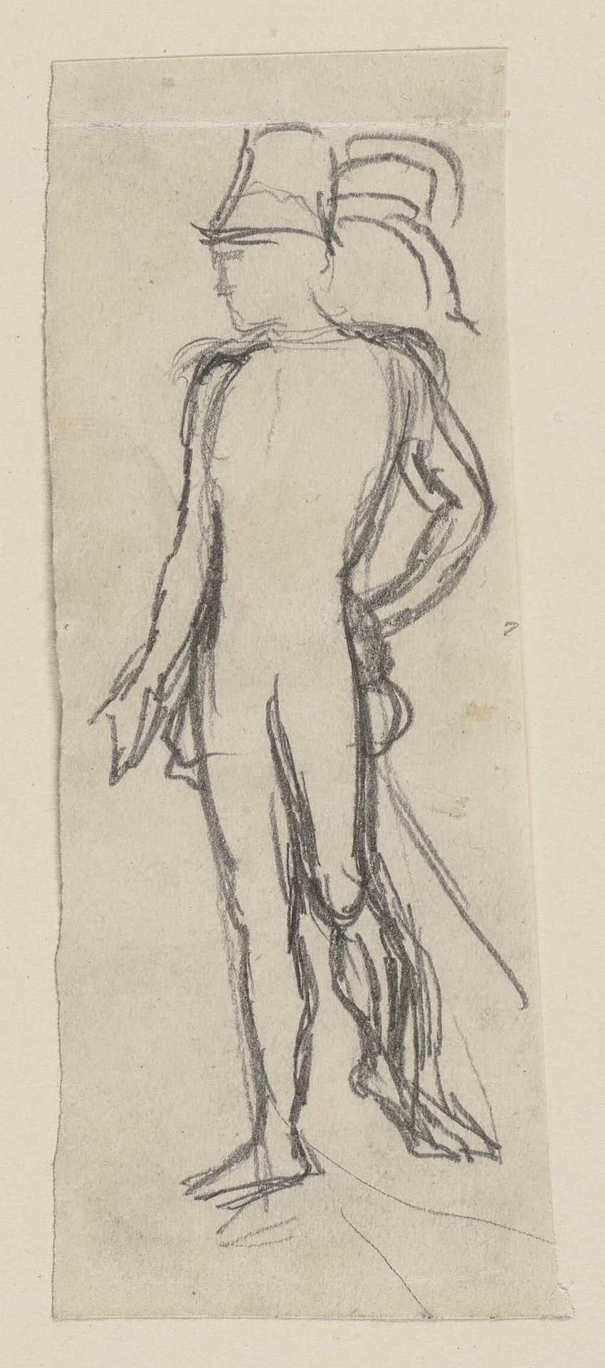 Demetrius mit Hut und Schwert, stehend, nach links by Paul Konewka