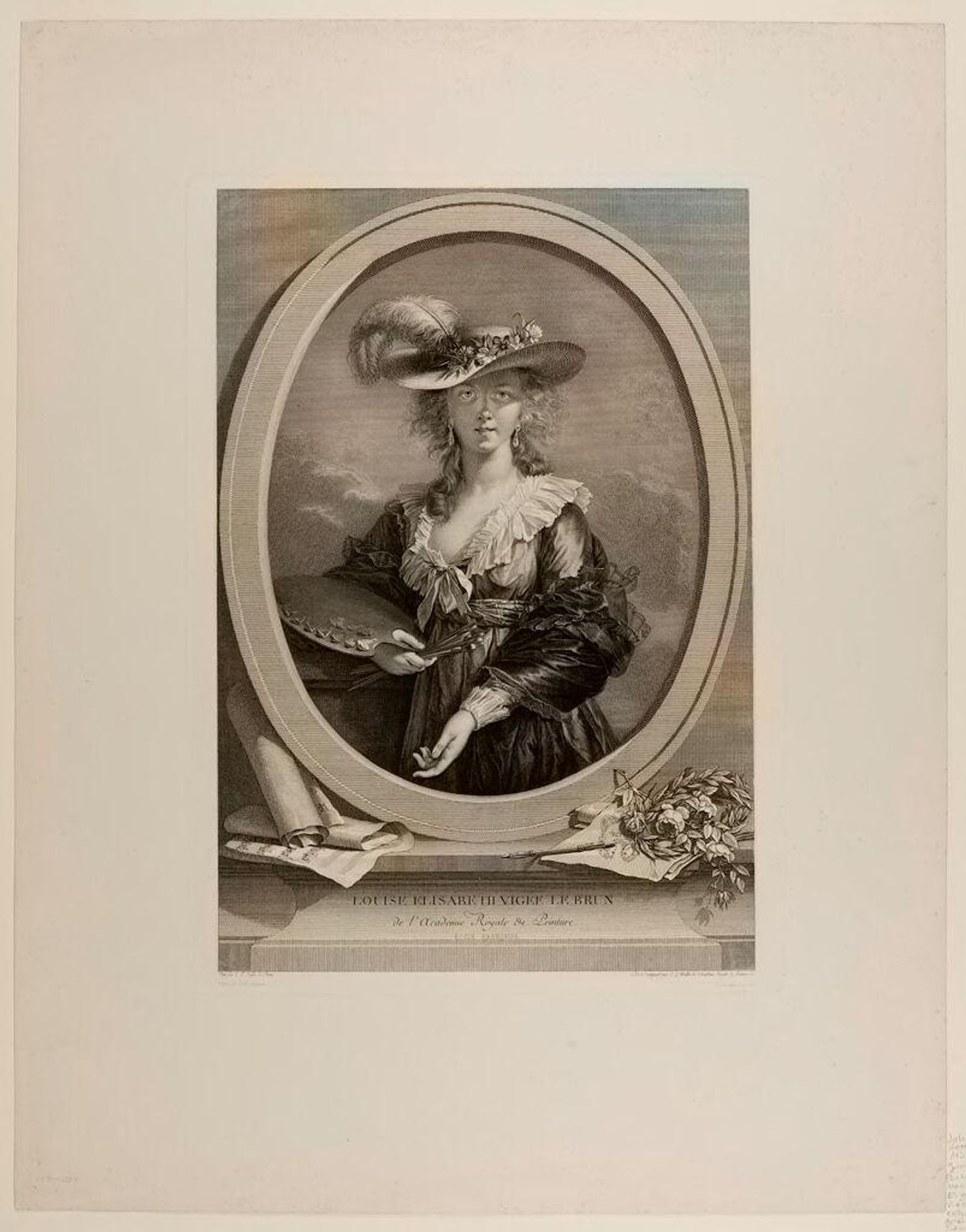 Self-Portrait of Elisabeth Louise VigÃ©e LeBrun by Johann Gotthard Müller
