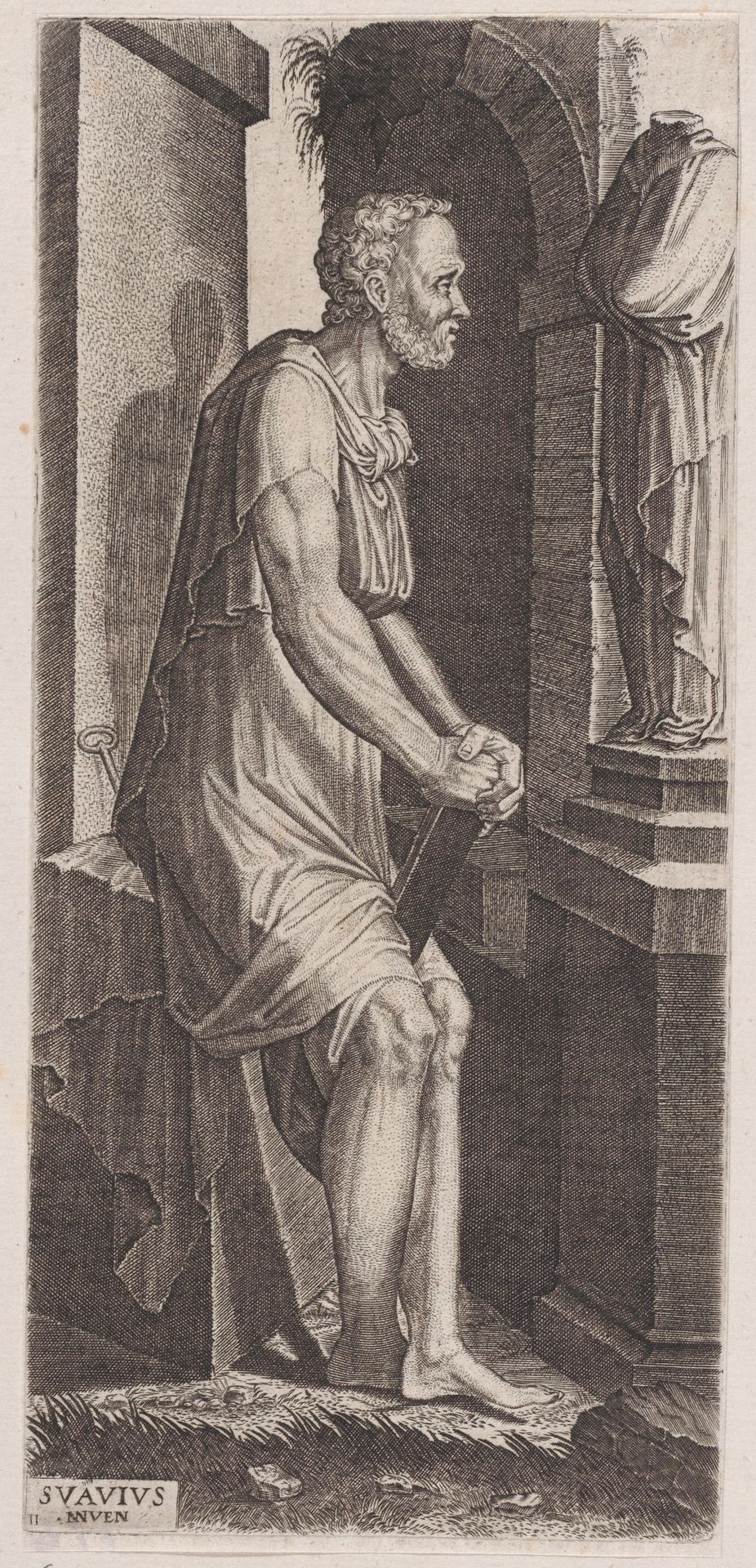 St. Peter, from Christ, the Twelve Apostles and St. Paul by Lambert Suavius