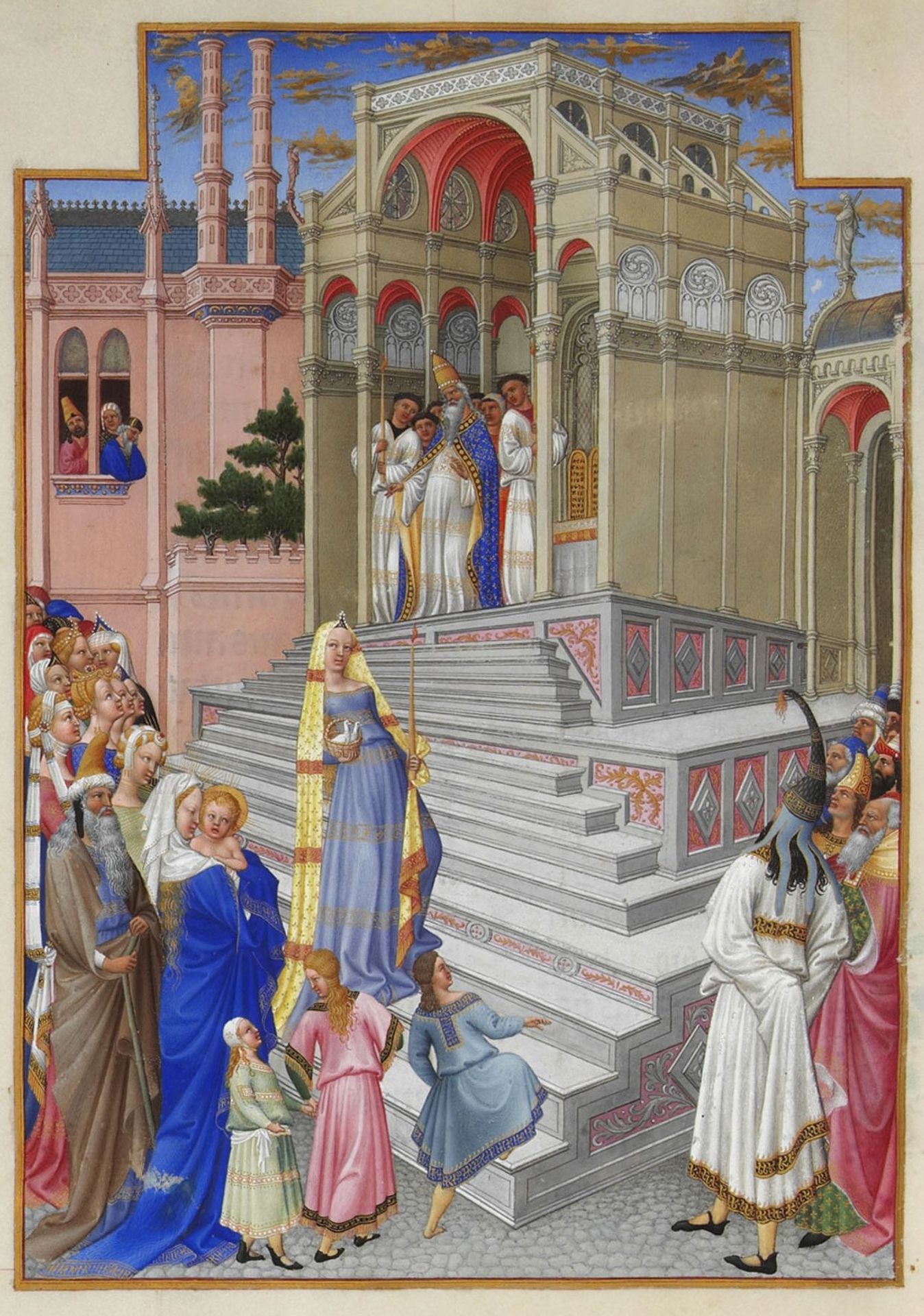 The Purification of the Virgin by Limbourg brothers