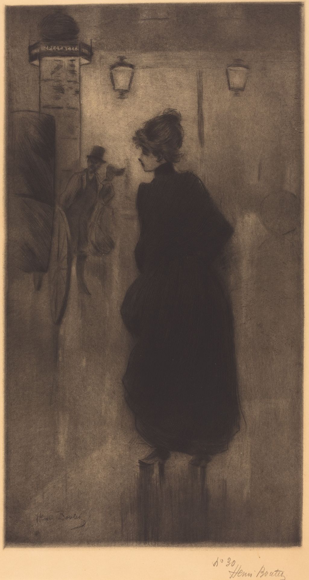 Parisian Woman (The Effect of the Night) by Henri Boutet
