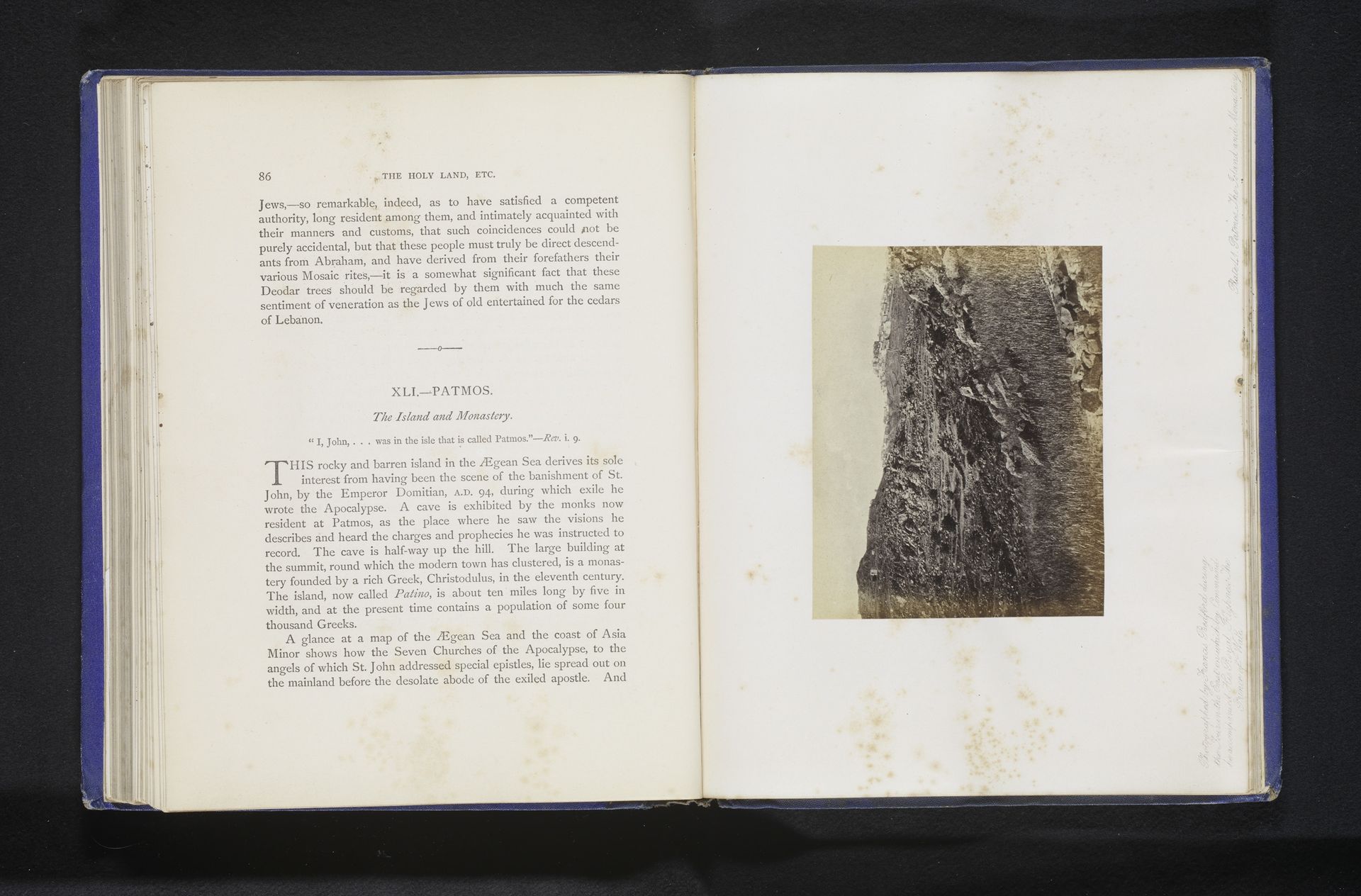 Patmos-The island and monastery by Francis Bedford