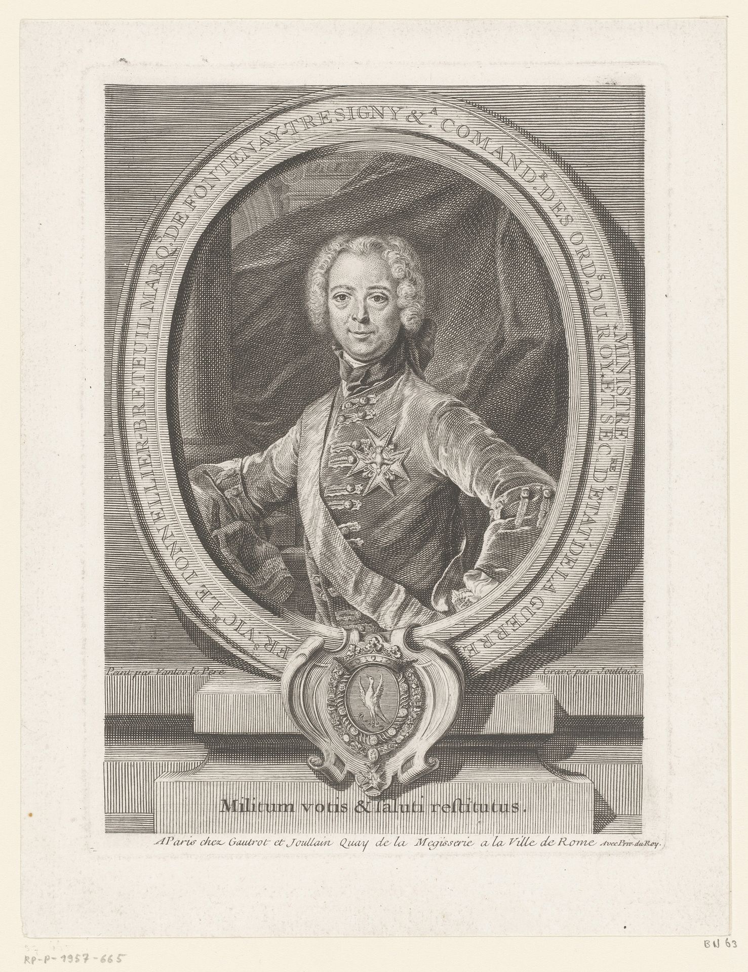 Portret van François-Victor Le Tonnelier de Breteuil by François Joullain
