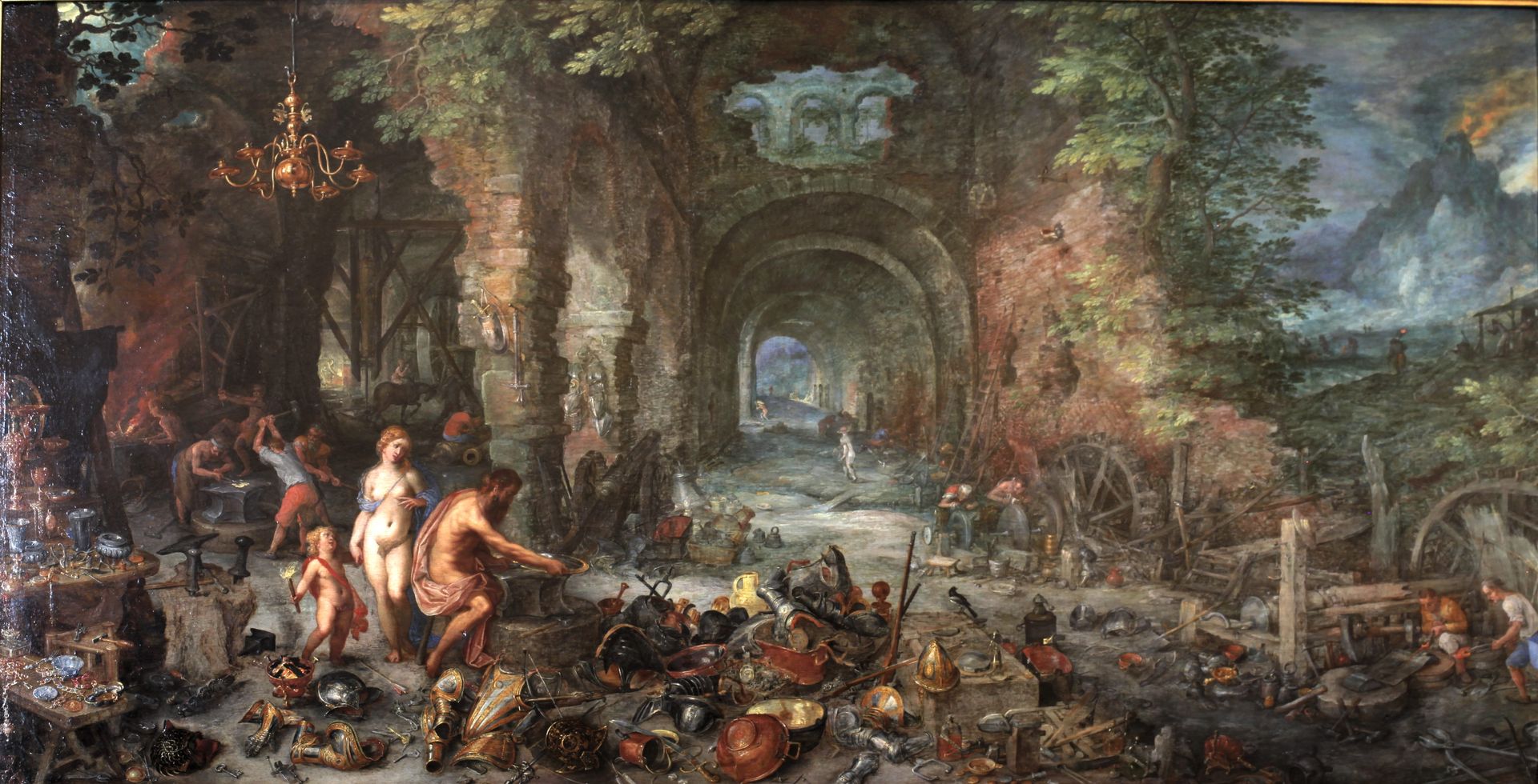 Das Feuer by Jan Brueghel the Elder