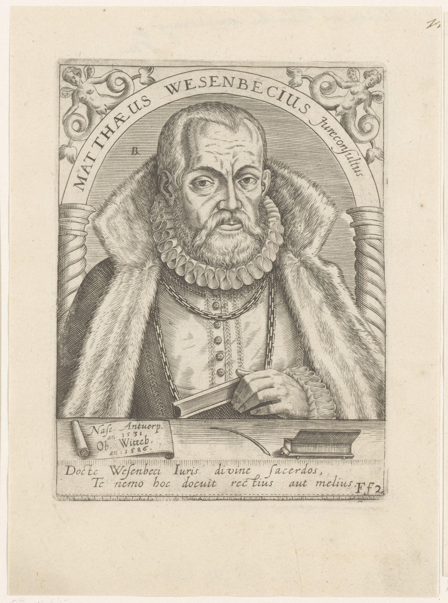 Portret van Matthew Wesenbeck by Robert Boissard