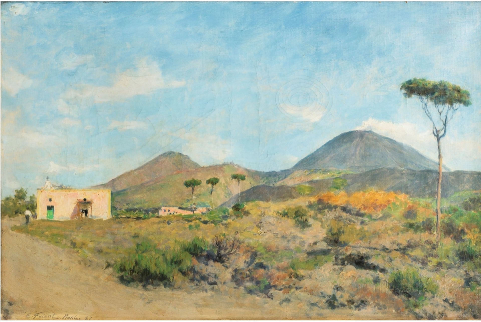Mount Vesuvius by Émile Friant