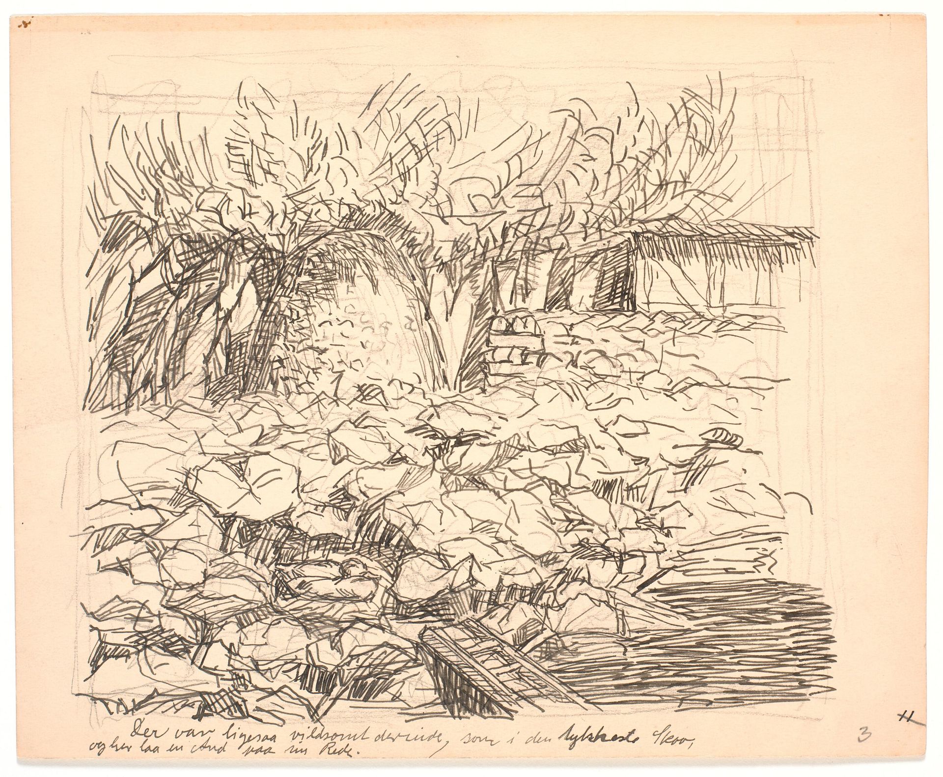 Der var ligesaa vildsomt derinde... by Fritz Syberg