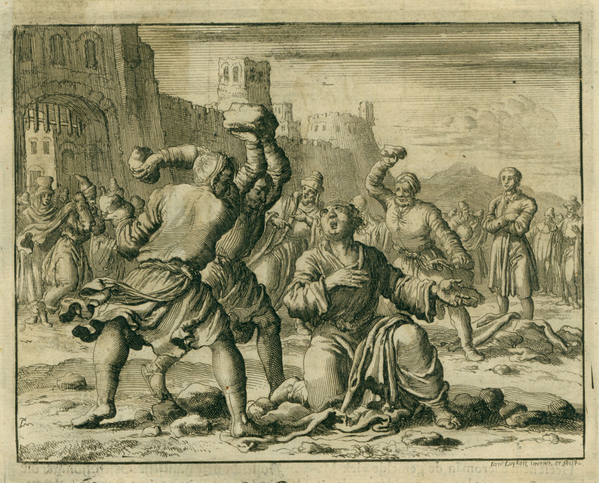 Stoning of Stephen, AD 34 by Jan Luyken