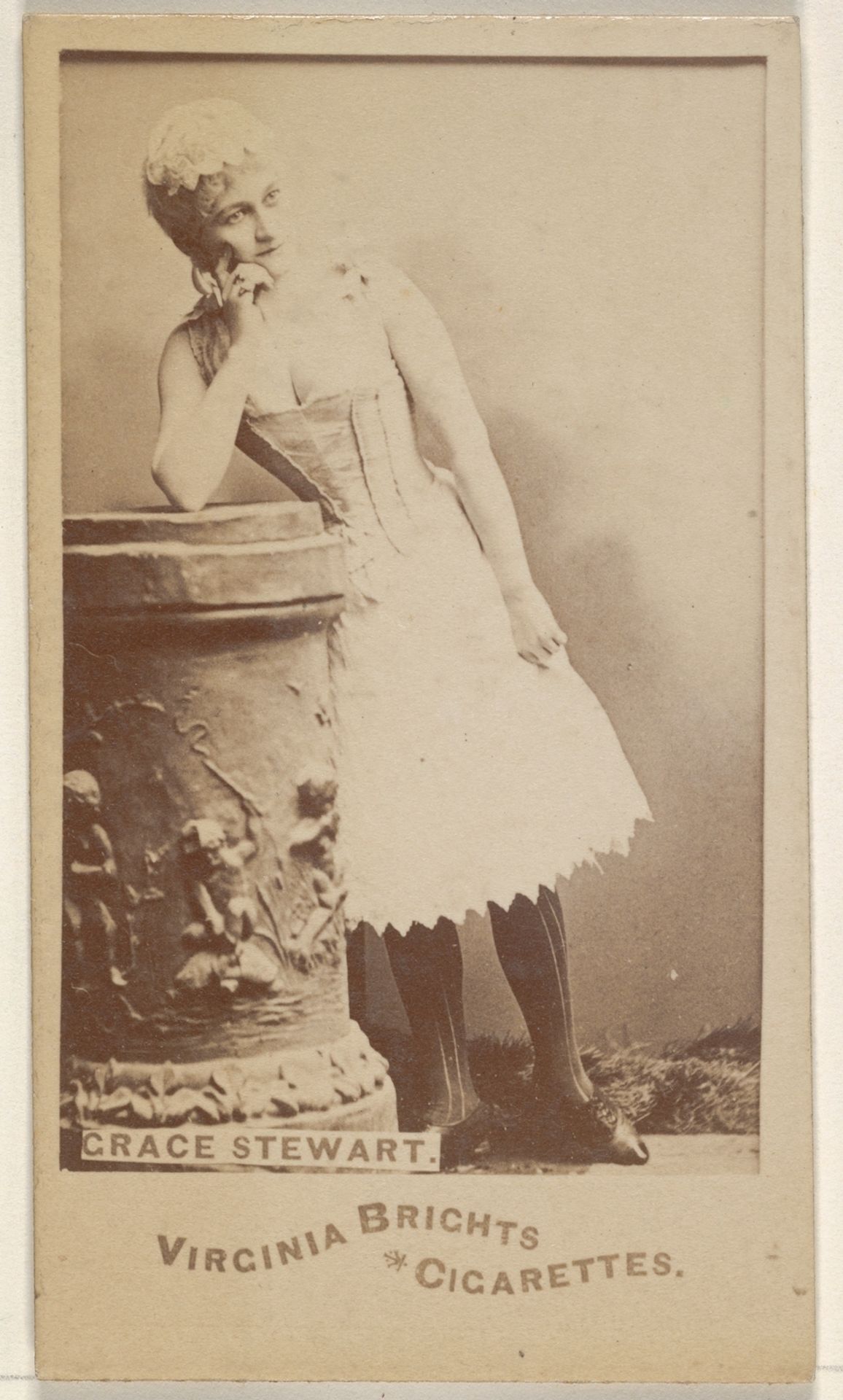 Grace Stewart, from the Actors and Actresses series (N45, Type 6) for Virginia Brights Cigarettes by Allen & Ginter
