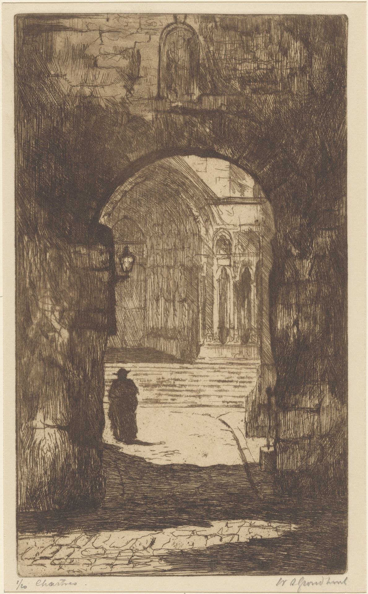 Chartres by Willem Adrianus Grondhout