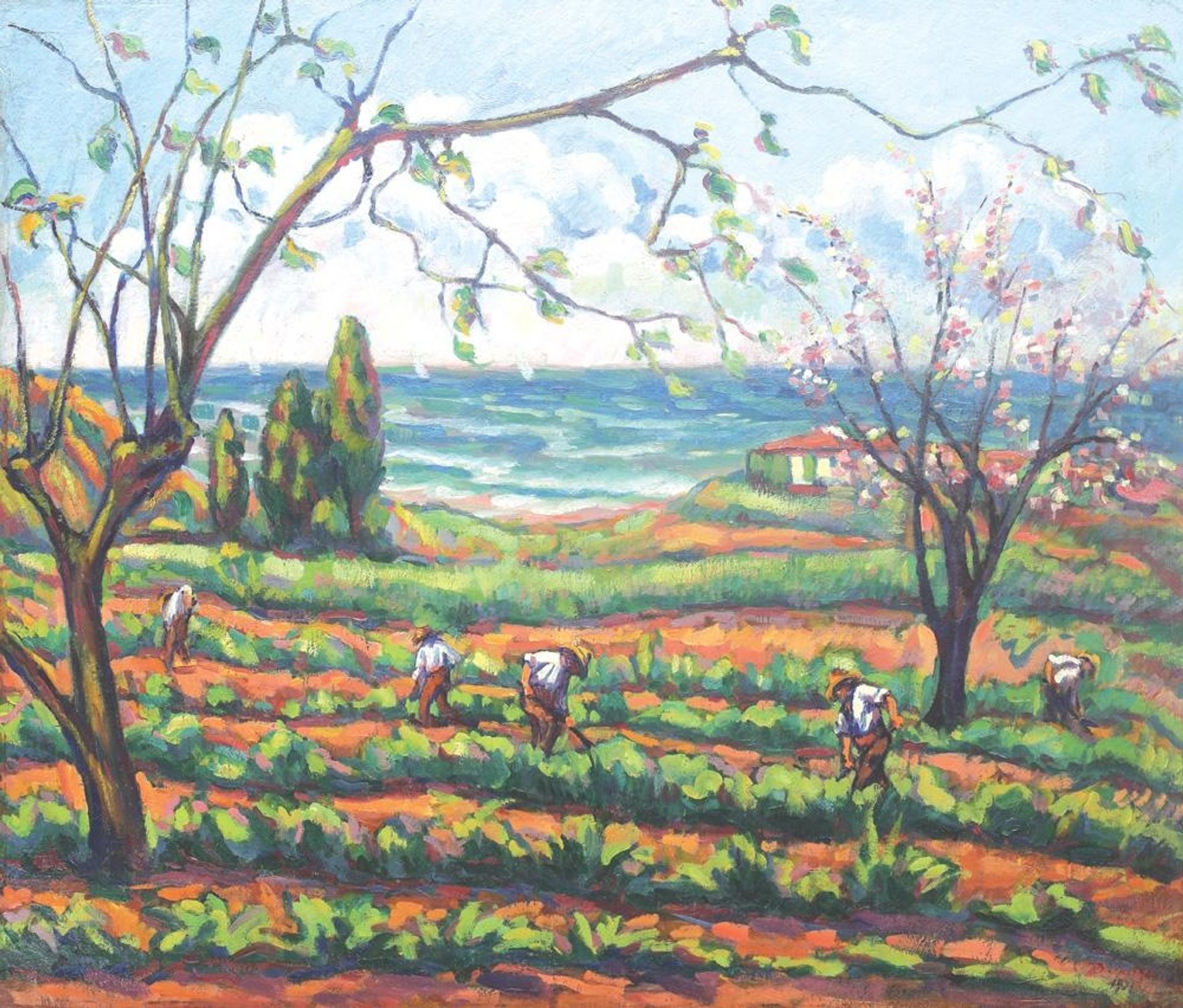 Field Work (Landscape from Grimaud) by Nicolae Darascu