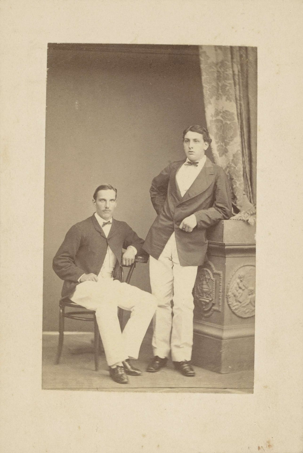 Portret W.H. van Braam en vriend by Anonymous
