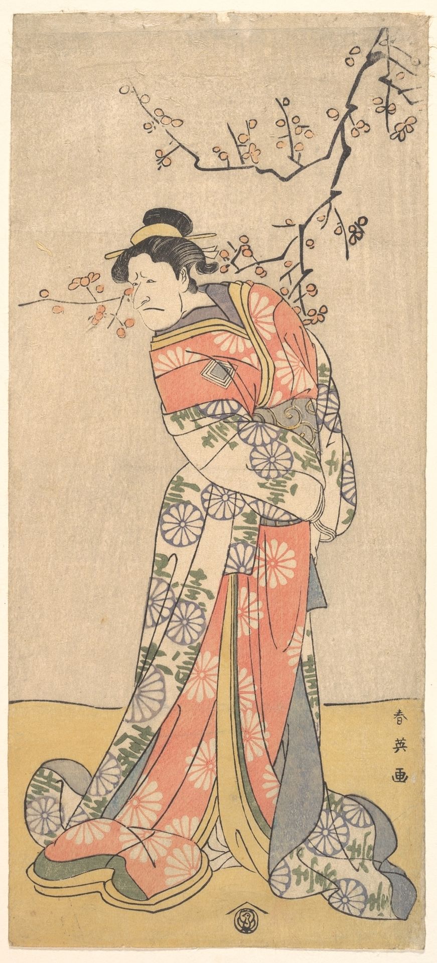 Ichikawa Eibizo (Former Name: Danjuro V) in the Role of Iwafuji by Katsukawa Shun'ei
