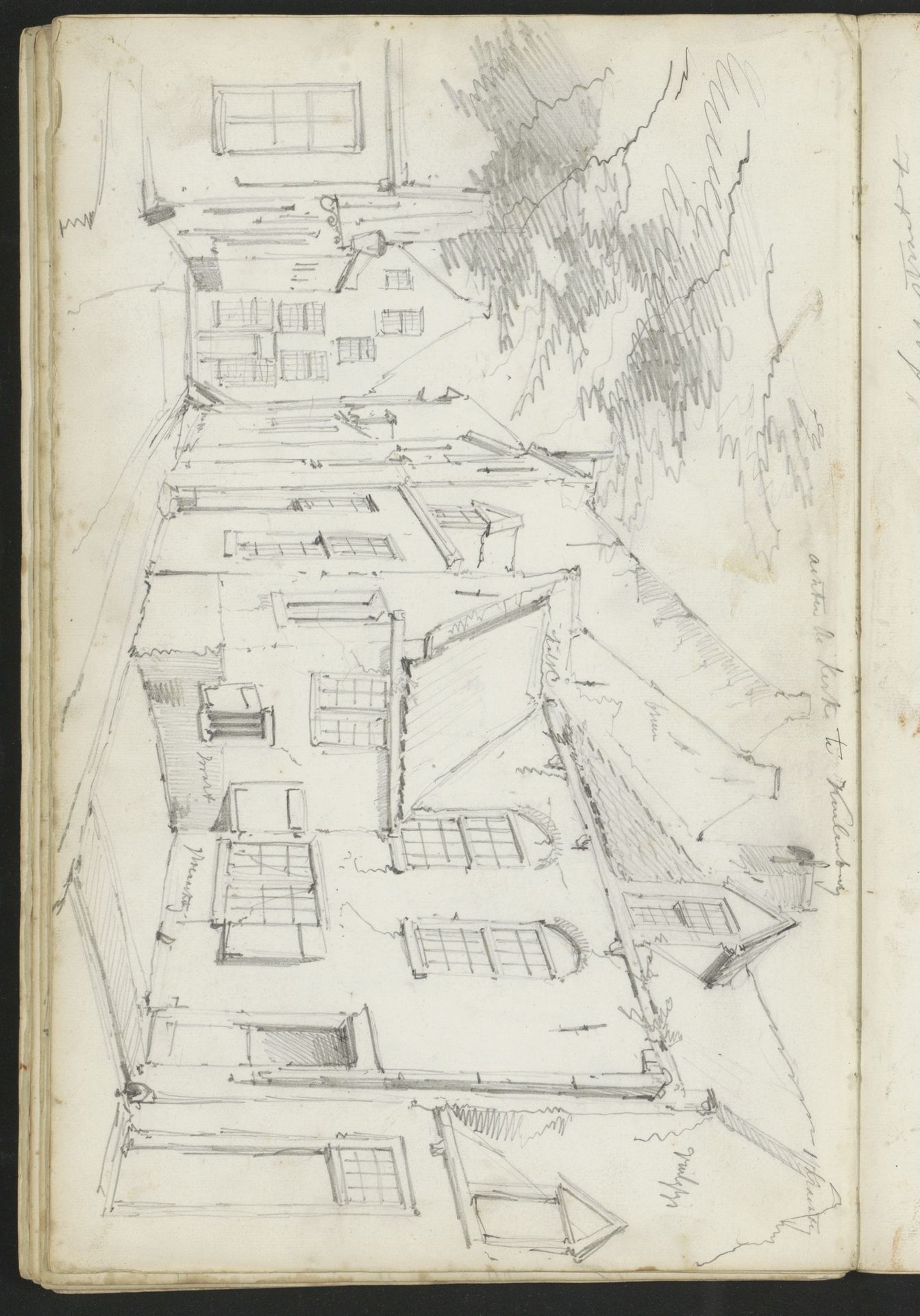 Straat achter de kerk te Culemborg by Willem Koekkoek