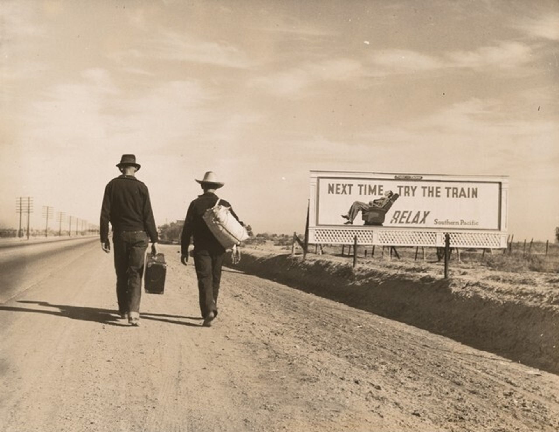 Toward Los Angeles, California by Dorothea Lange