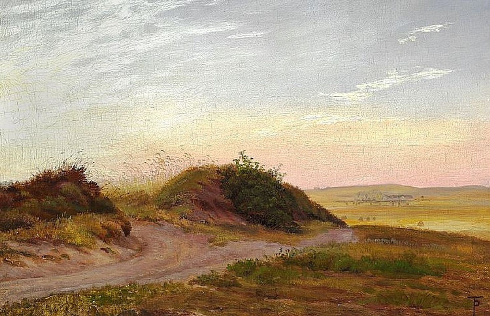 Jutlandic heath landscape by Theodor Philipsen