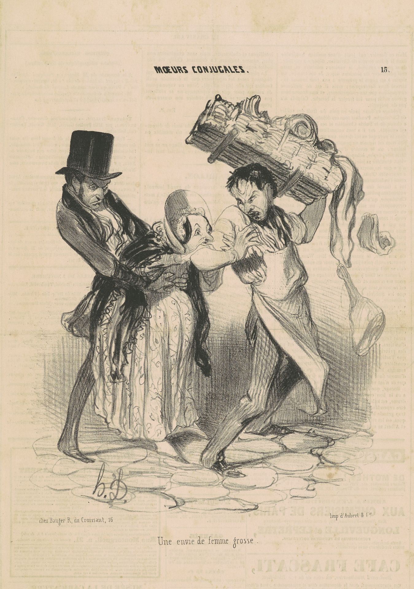 Une envie de femme grosse by Honoré Daumier