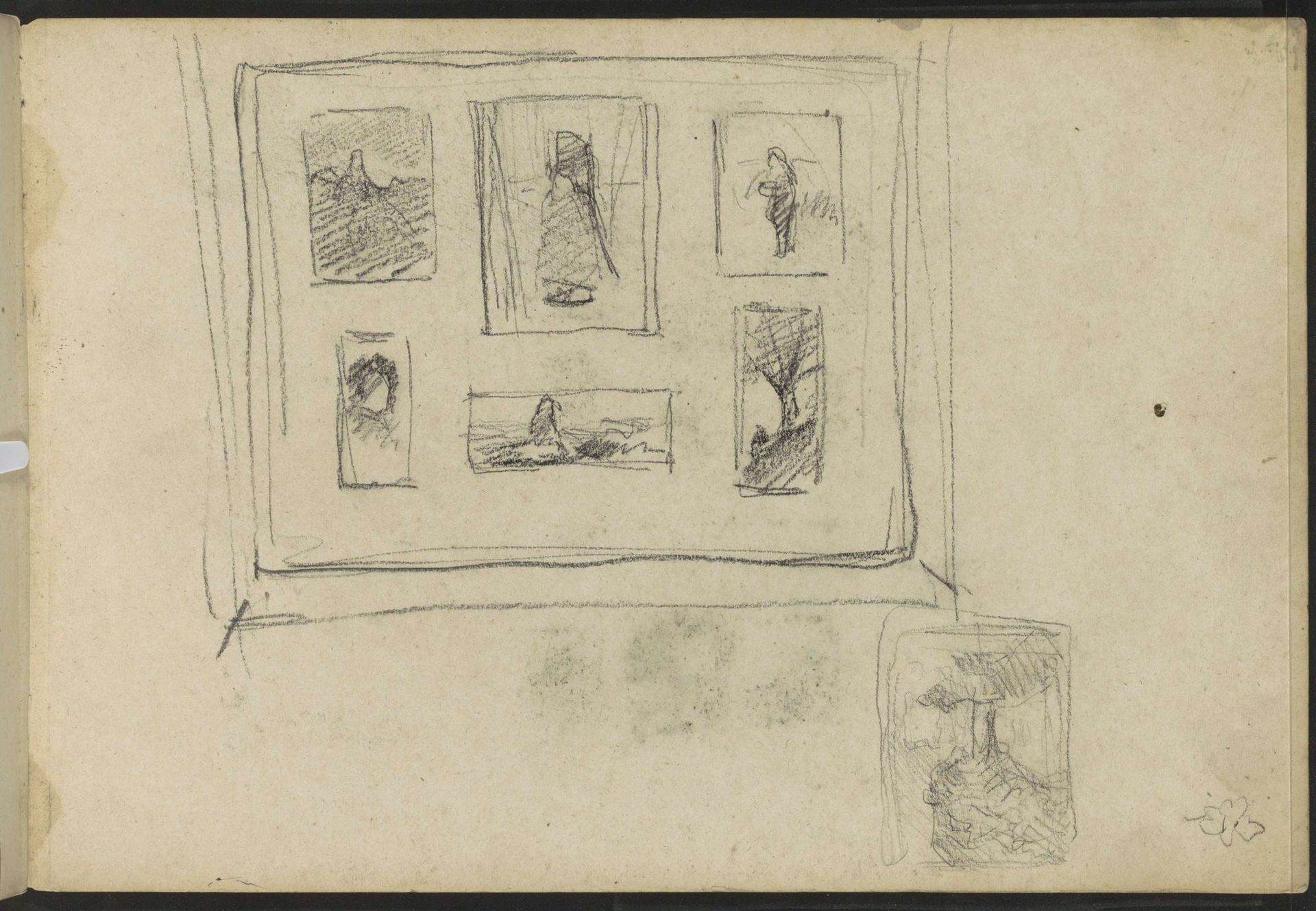 Wand met kunstwerken by Willem Witsen