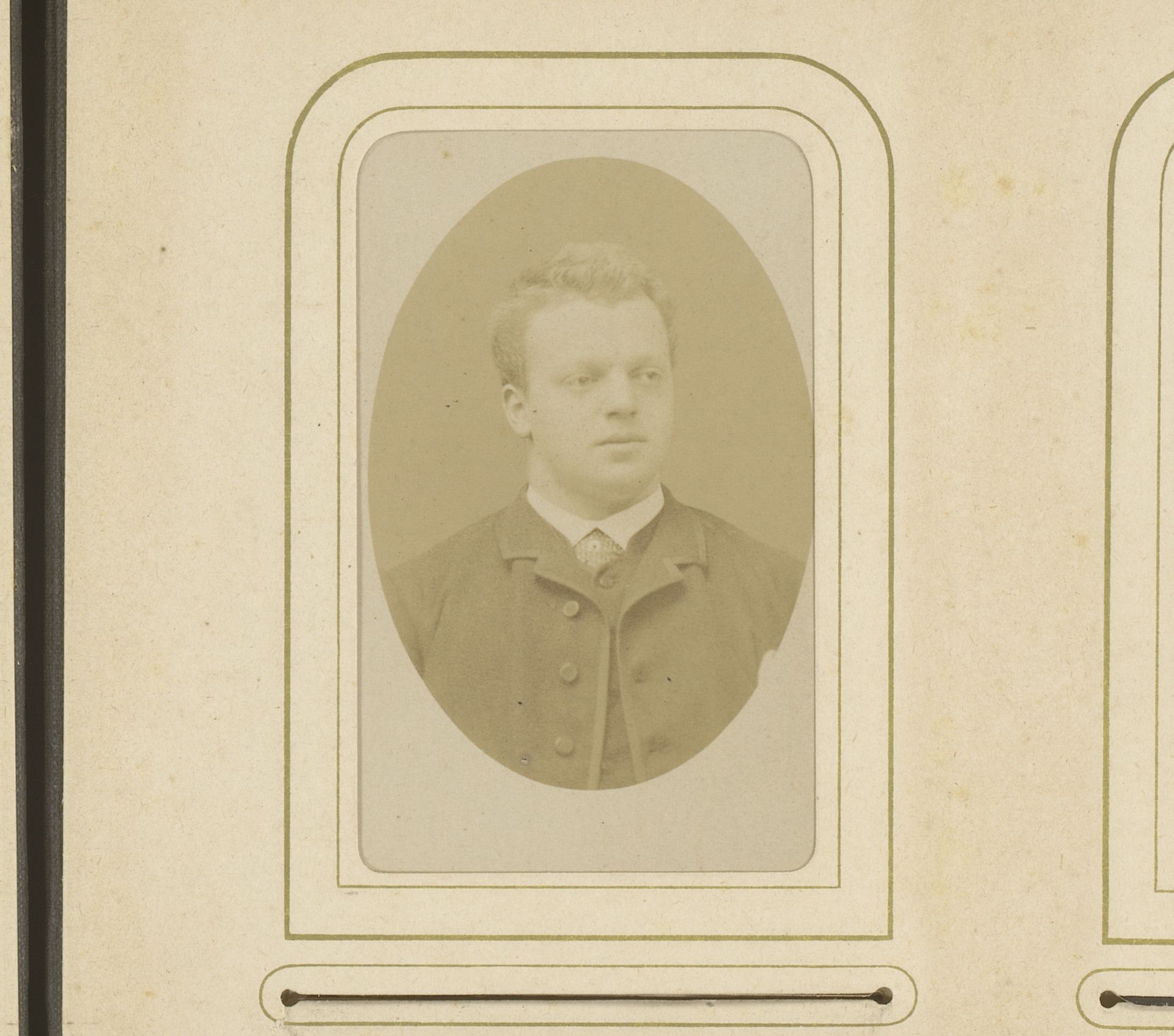 Portret van een jonge man by Carel Gustaaf Hisgen
