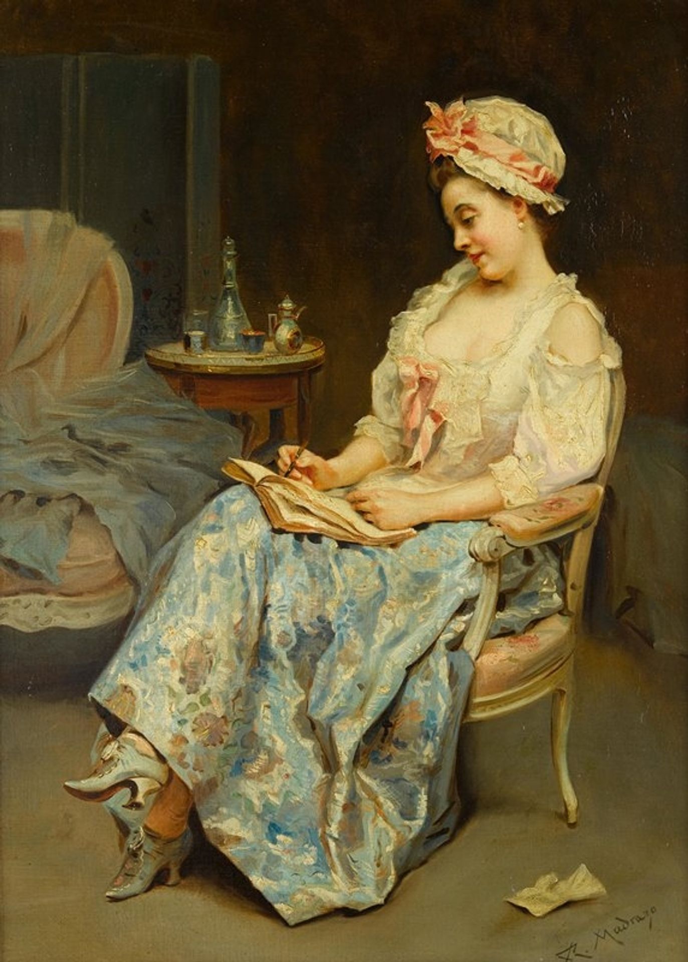 A moment of reflection by Raimundo de Madrazo