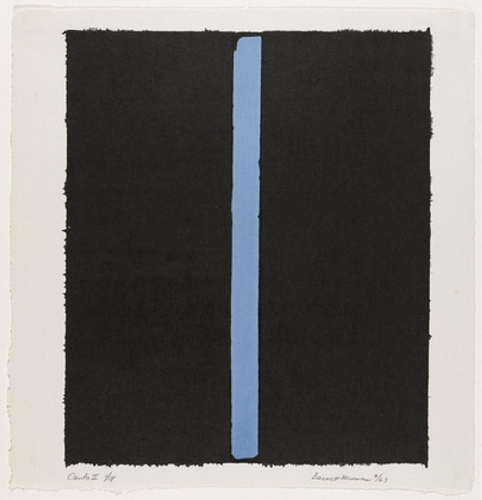 Canto II by Barnett Newman