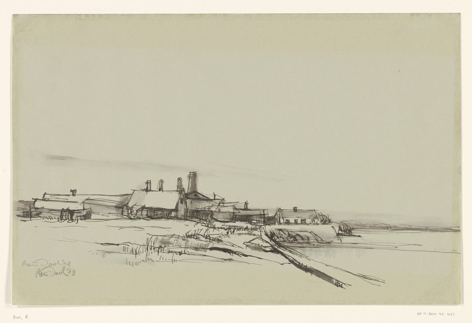 Gebouwen met schoorstenen by Rein Dool