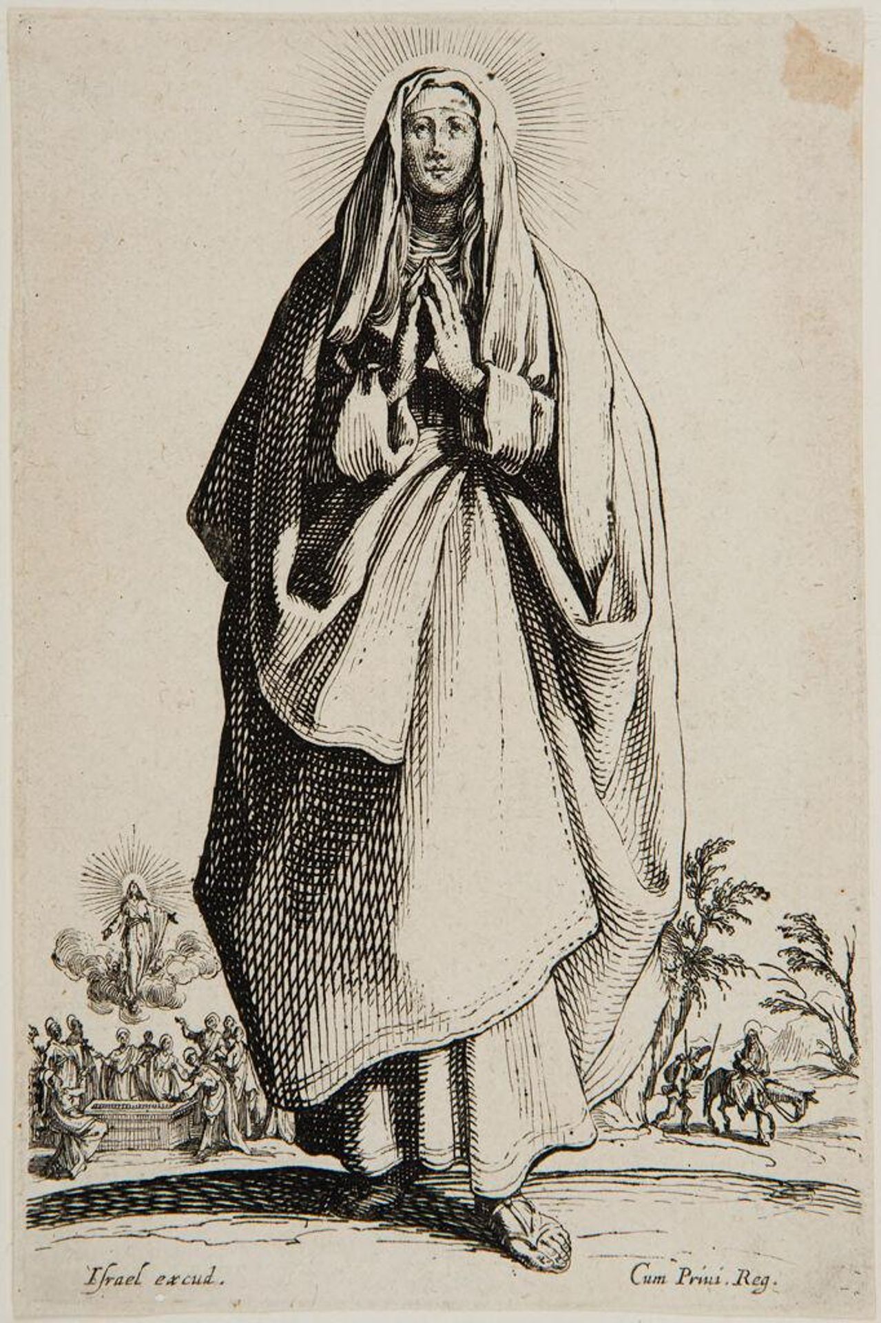The Blessed Virgin by Jacques Callot