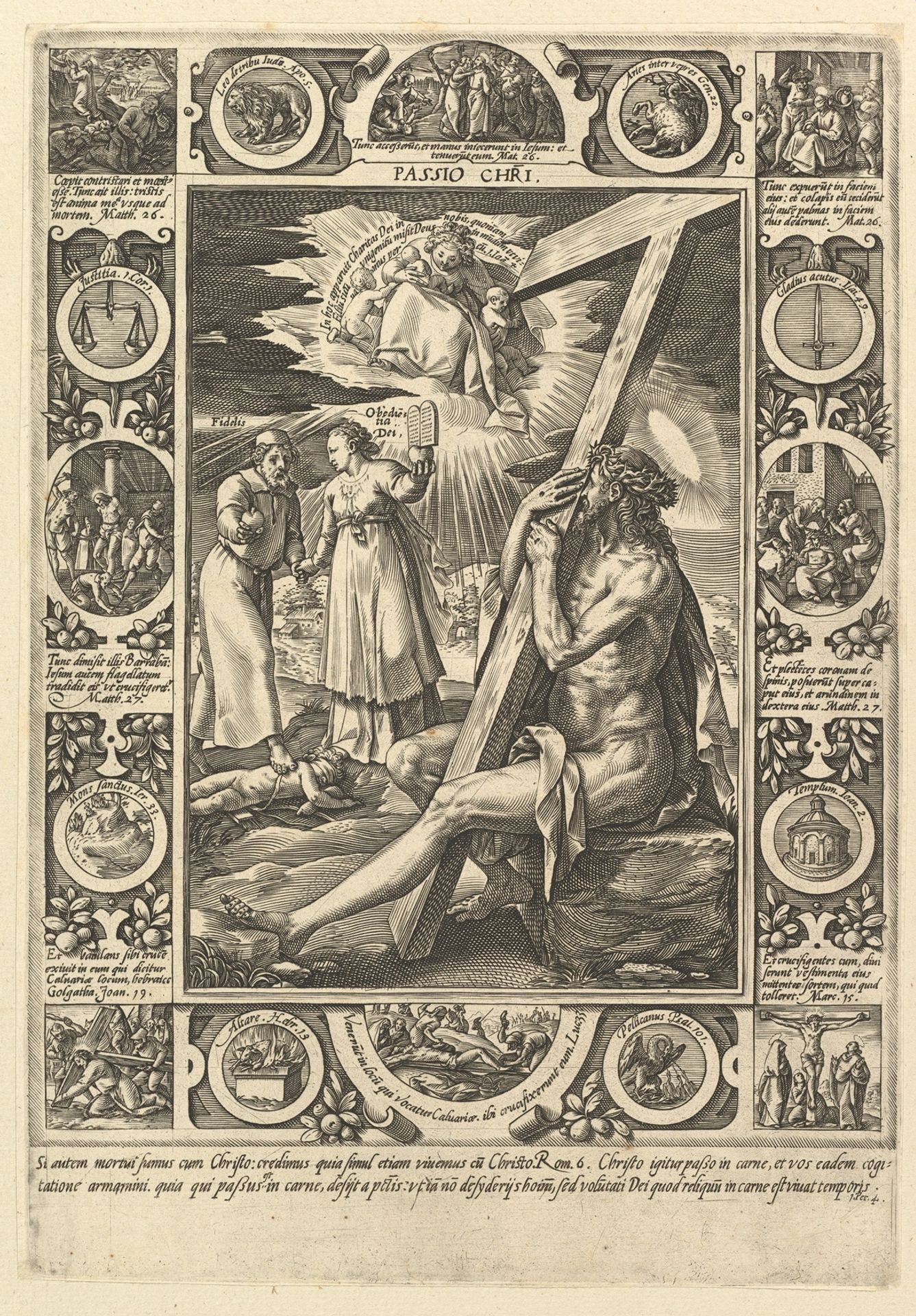 Passio Christi, from the "Allegorical Scenes from the Life of Christ" by Hendrick Goltzius