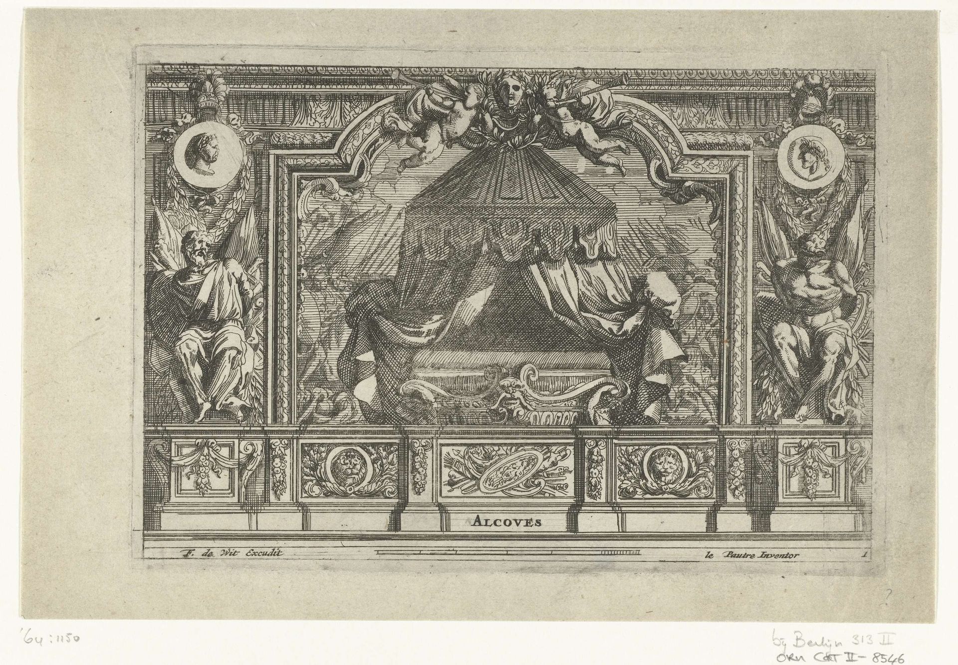 Alkoof afgesloten door balustrade by Anonymous