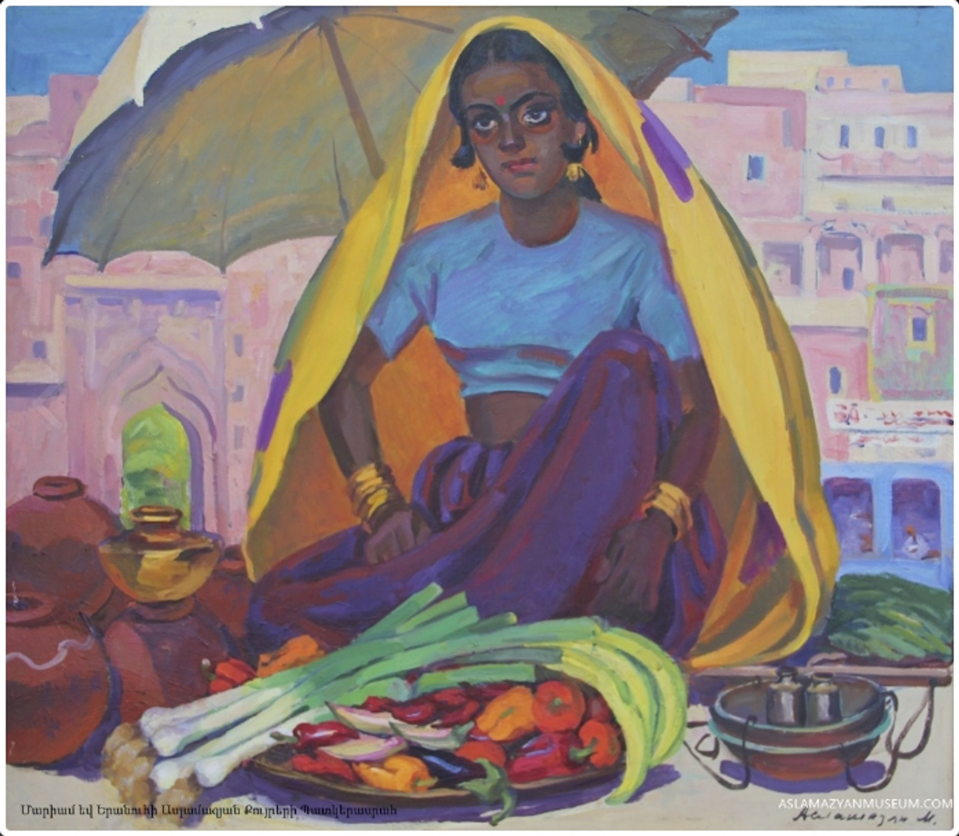 Vegetable seller from Jaipur by Mariam Aslamazian