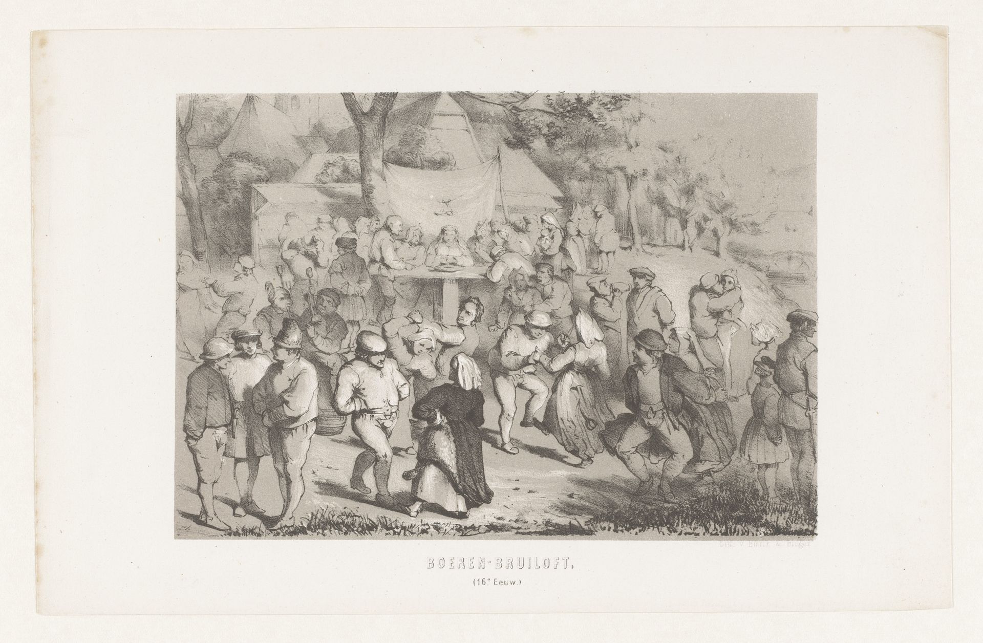 Boerenbruiloft by Charles Rochussen