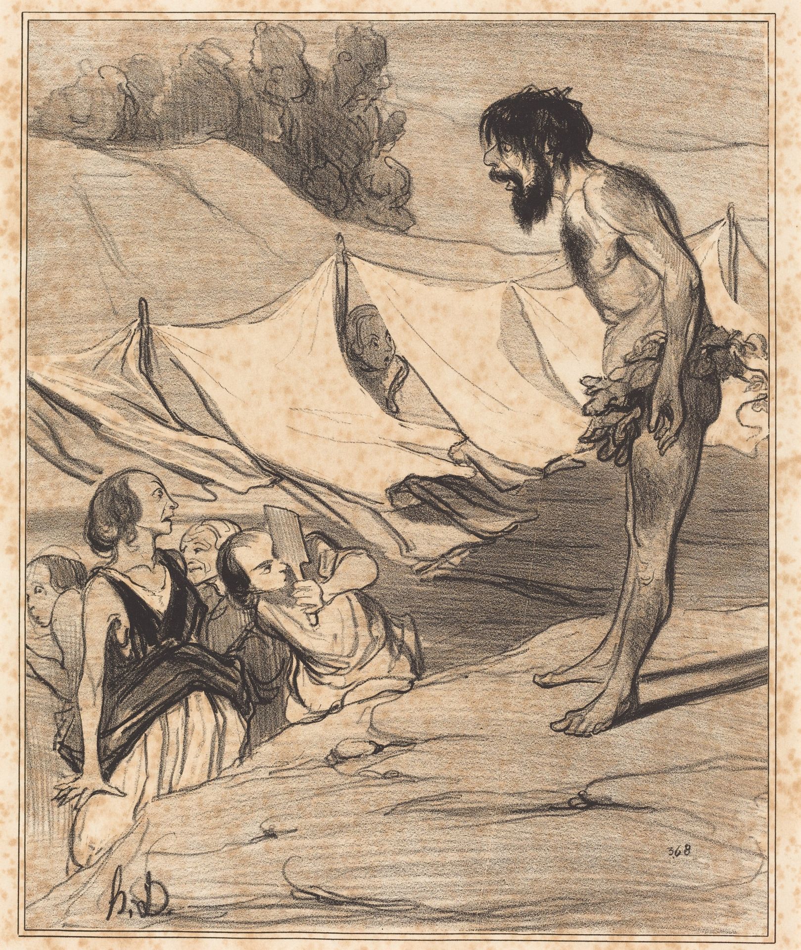 Présentation d'Ulysse a Nausica by Honoré Daumier