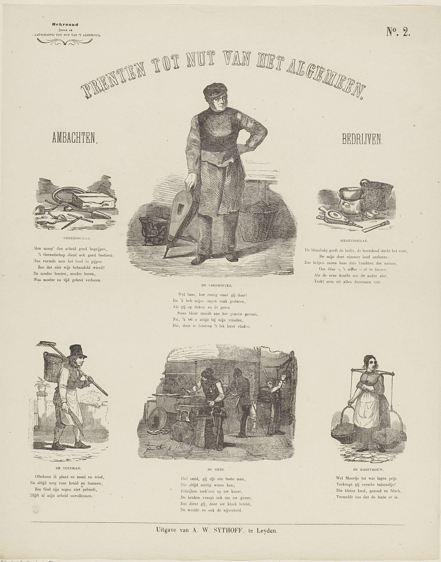 Ambachten, bedrijven by Albertus Willem Sijthoff
