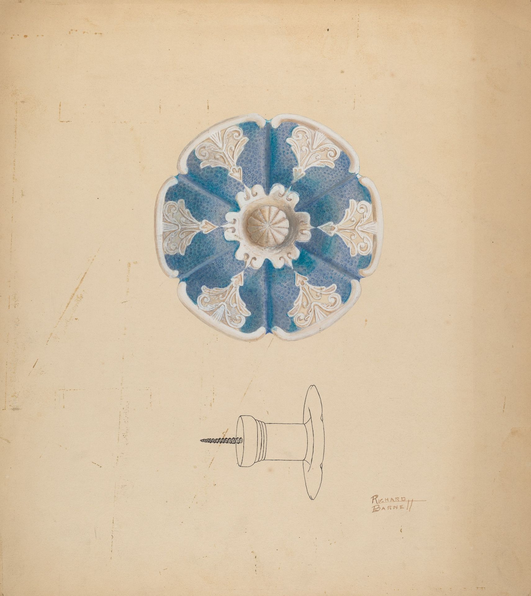 Parian Ware Tie Back by Richard Barnett