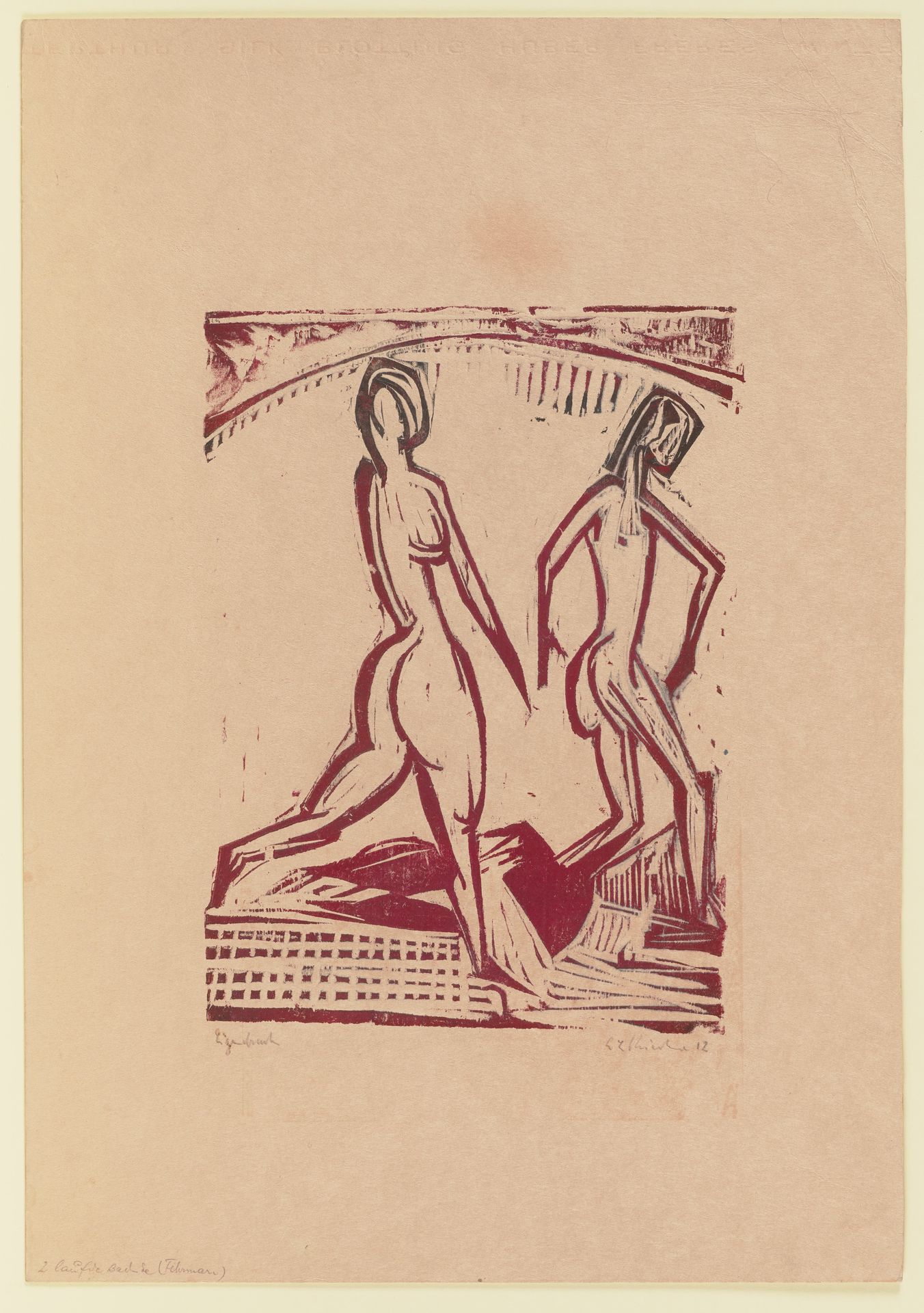 Two Girls Bathing by Ernst Ludwig Kirchner