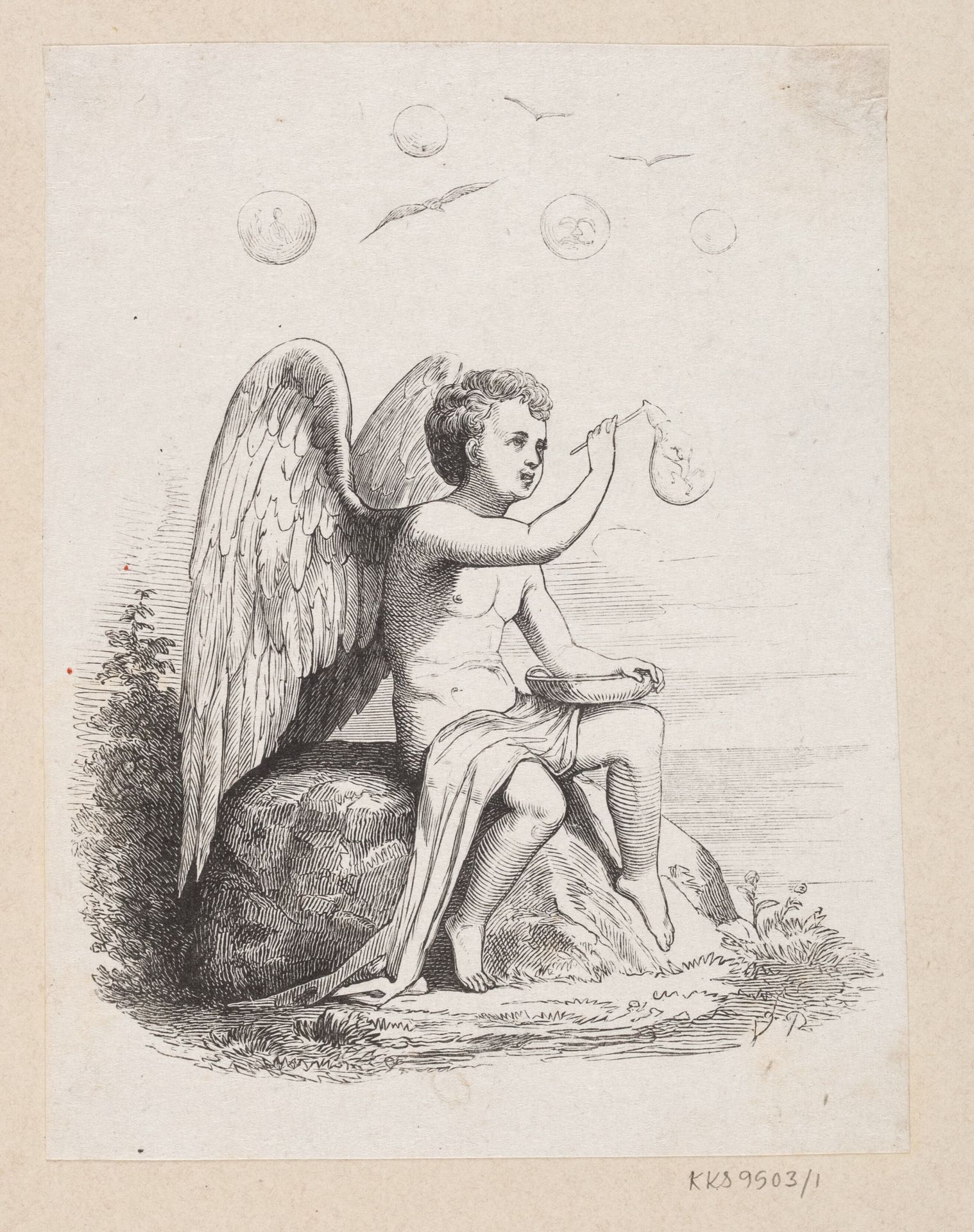 Mellemtitel nr.1 til H.C. Andersen, "Eventyr og Historier", Bind 1 by H.P. Hansen