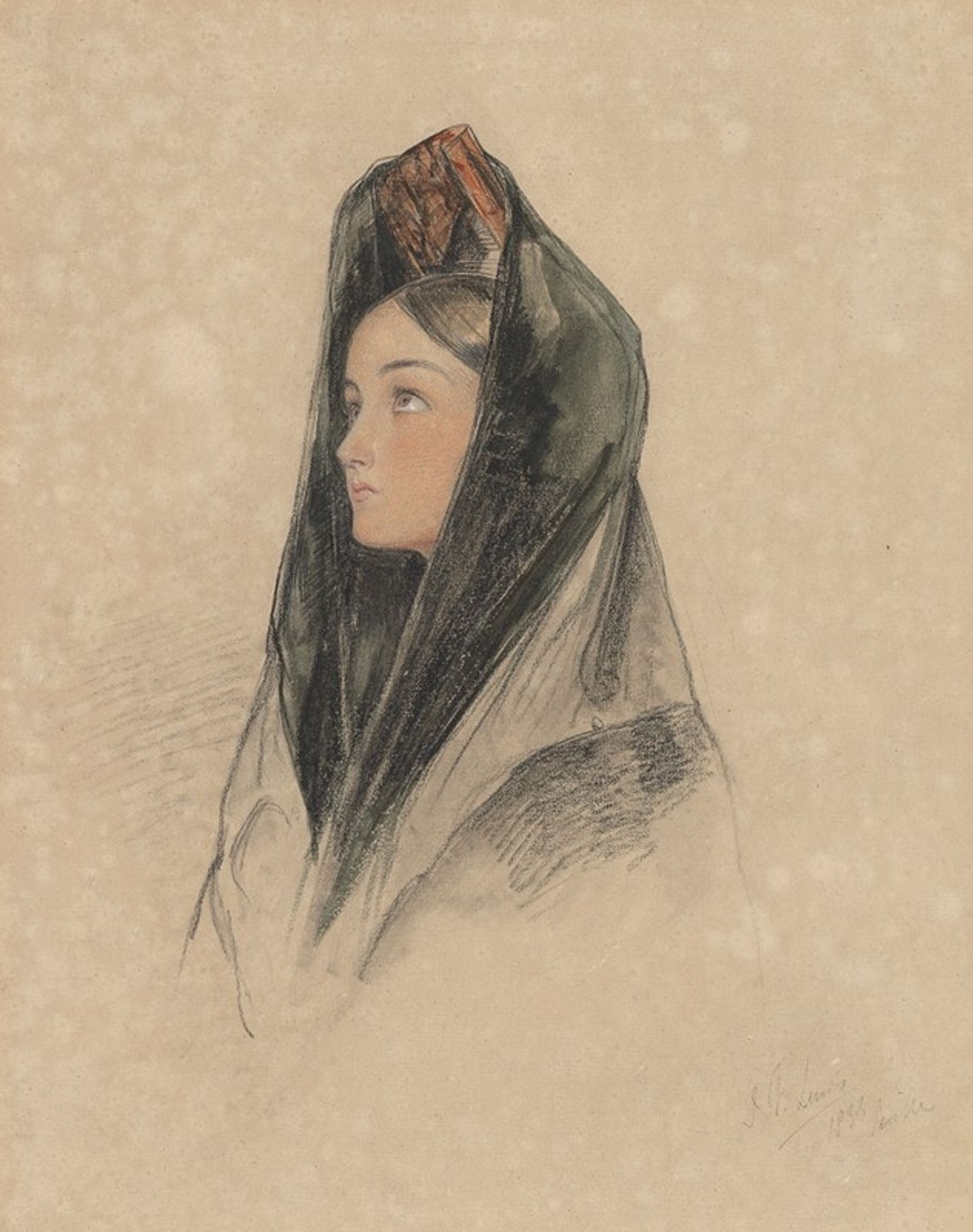Harriet Ford’s maid by John Frederick Lewis
