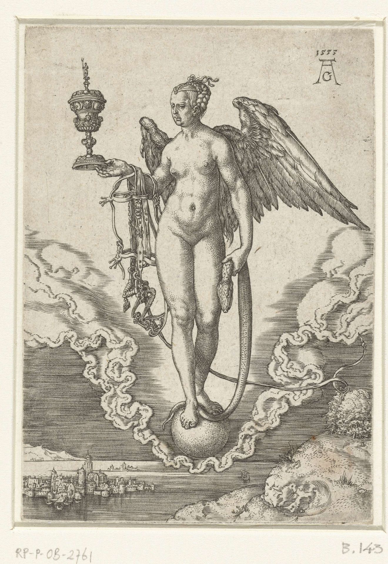 Fortuna by Heinrich Aldegrever