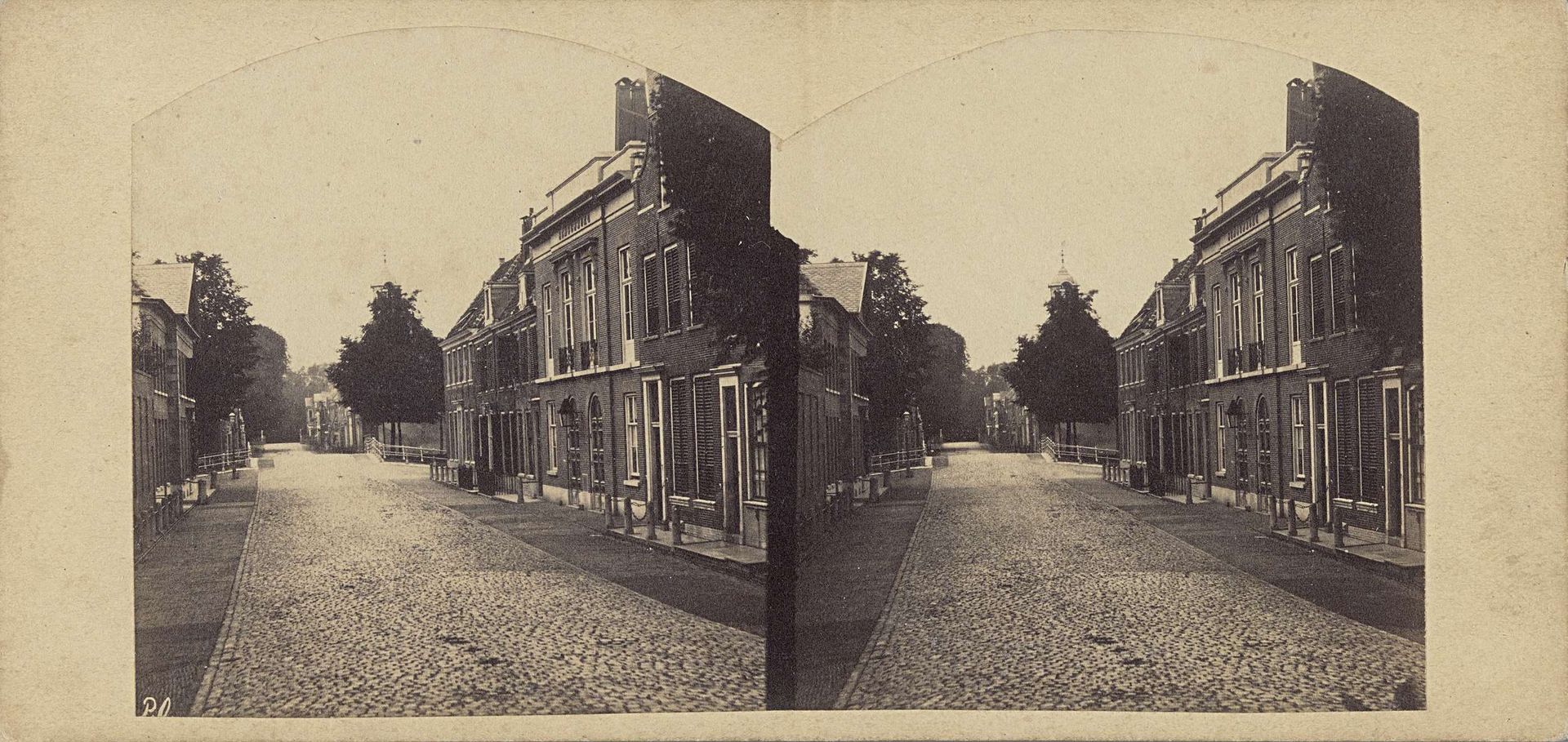 Gezicht op de Jansweg te Haarlem by Pieter Oosterhuis