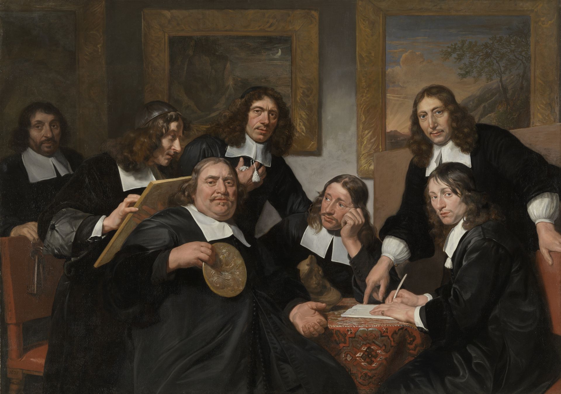 The Governors of the Guild of St Luke, Haarlem, 1675 by Jan de Bray